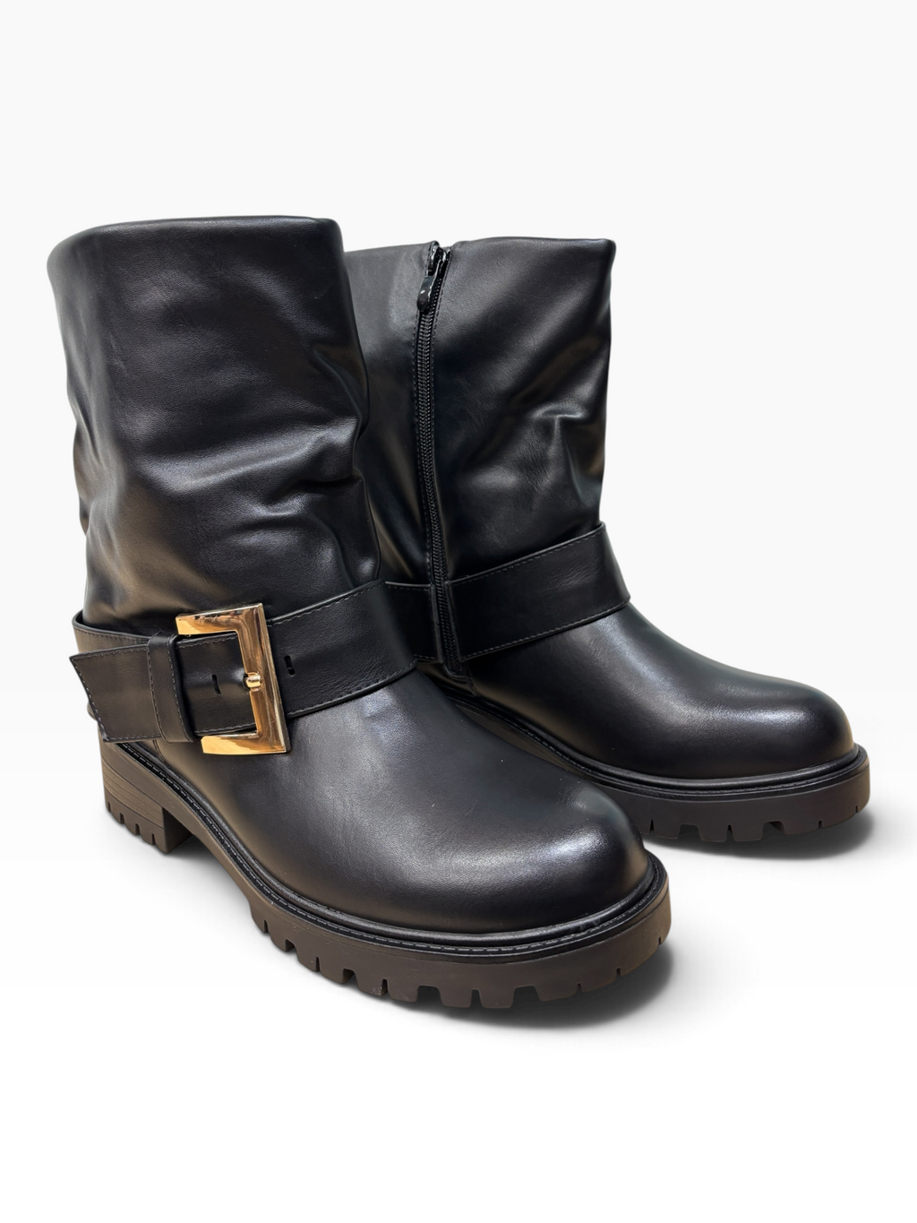 Stivaletto Urban Buckle Nero