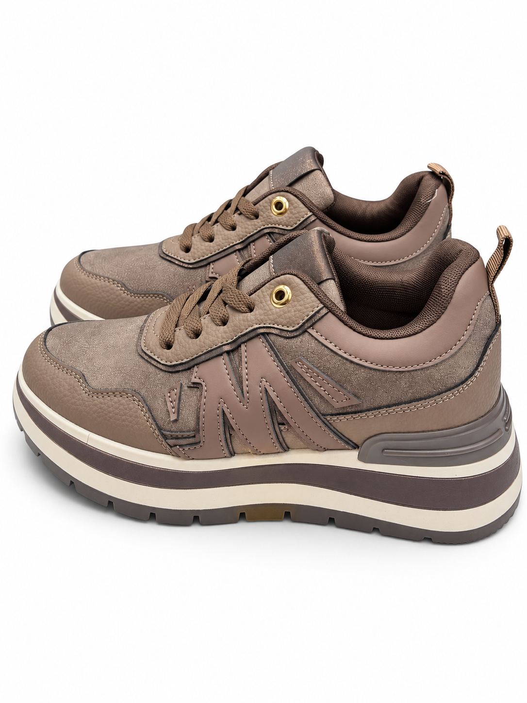 Sneakers Platform Comfort Brown