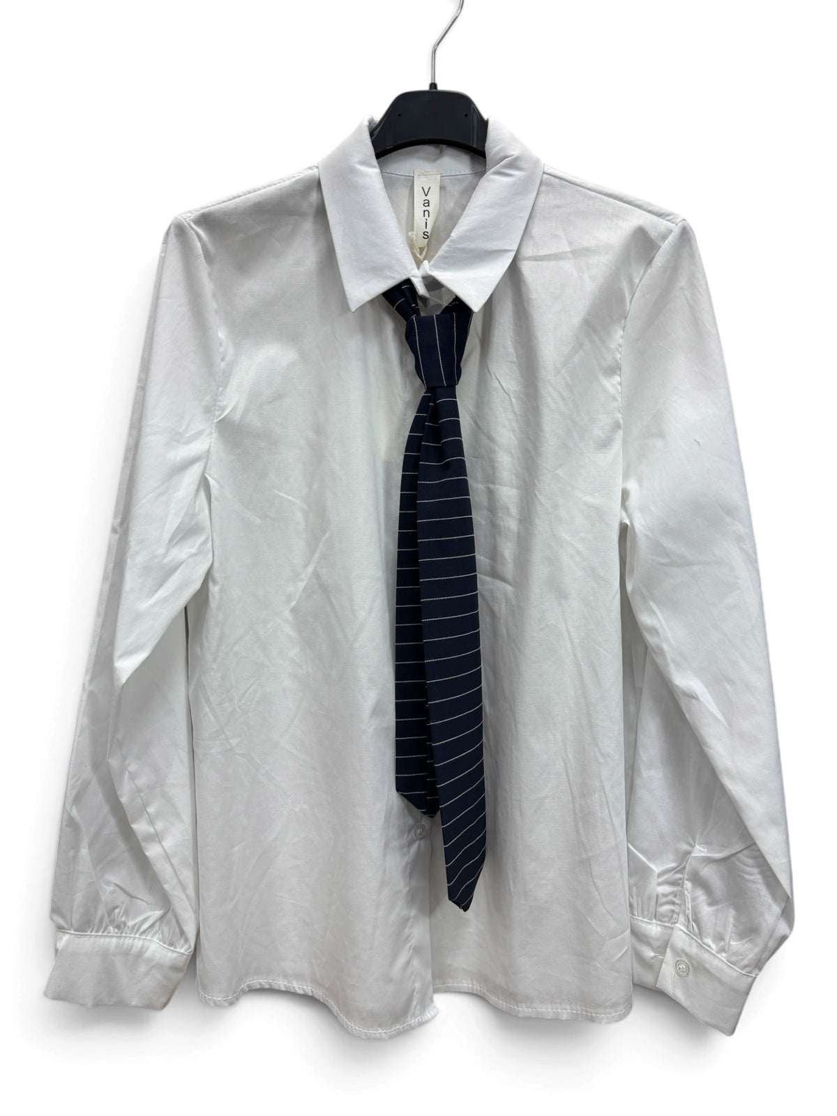 Completo Tailleur 4 Pezzi Blue Gessato – Blazer, Pantalone, Camicia e Cravatta