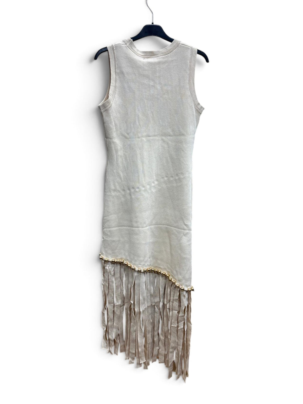 Abito Frange Boho Beige