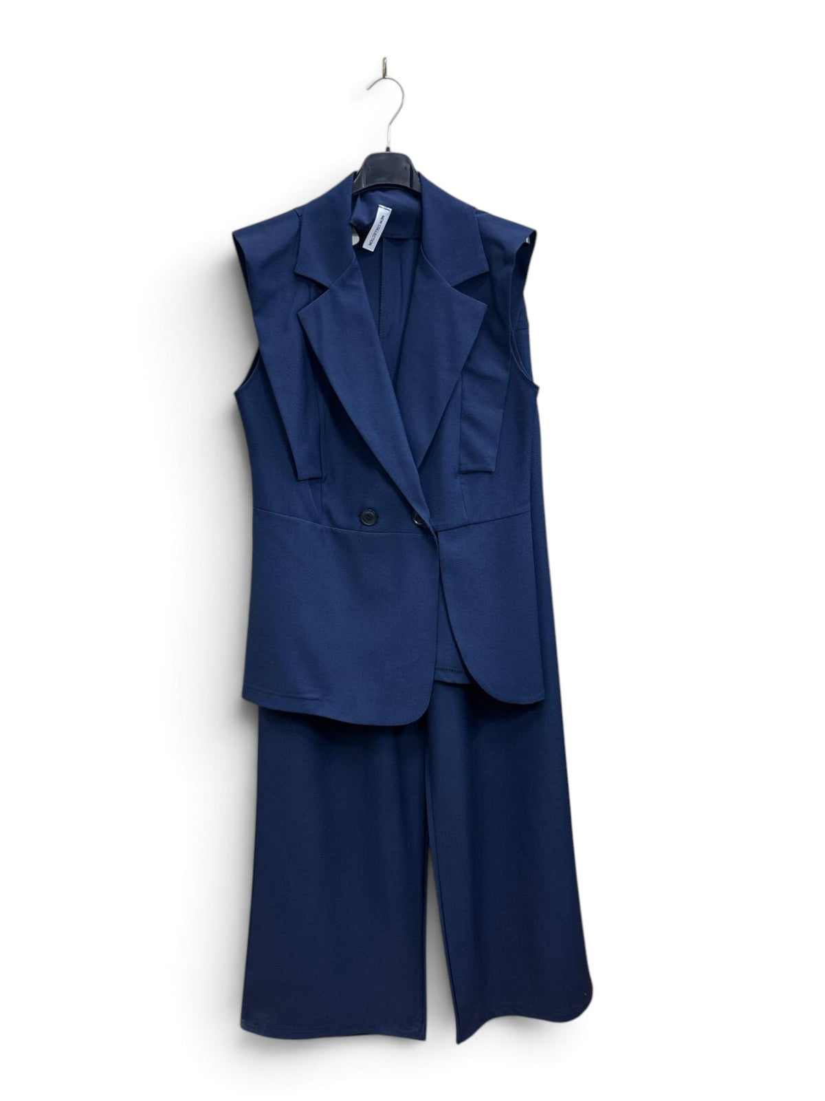 Completo Gilet & Pantalone Palazzo Blu