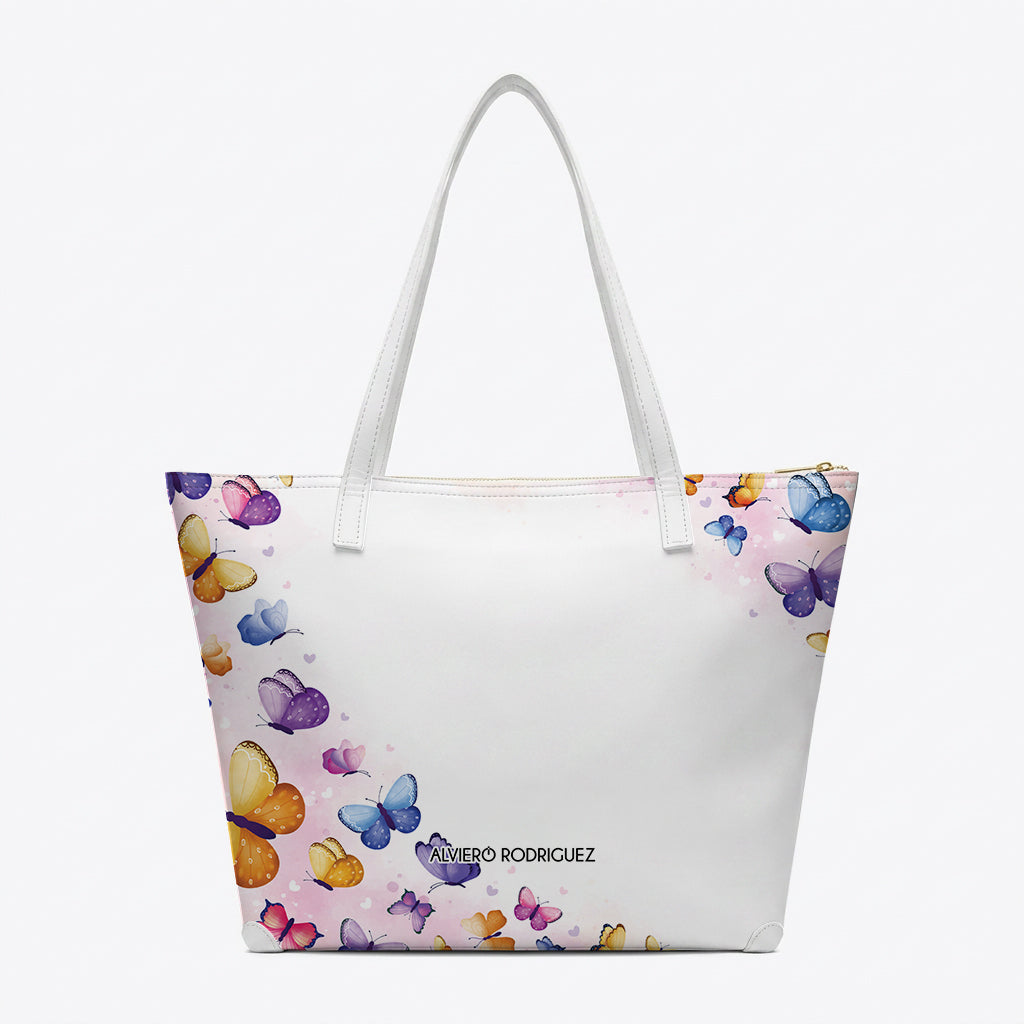 SHOPPER MAXI BIANCA BUTTERFLY