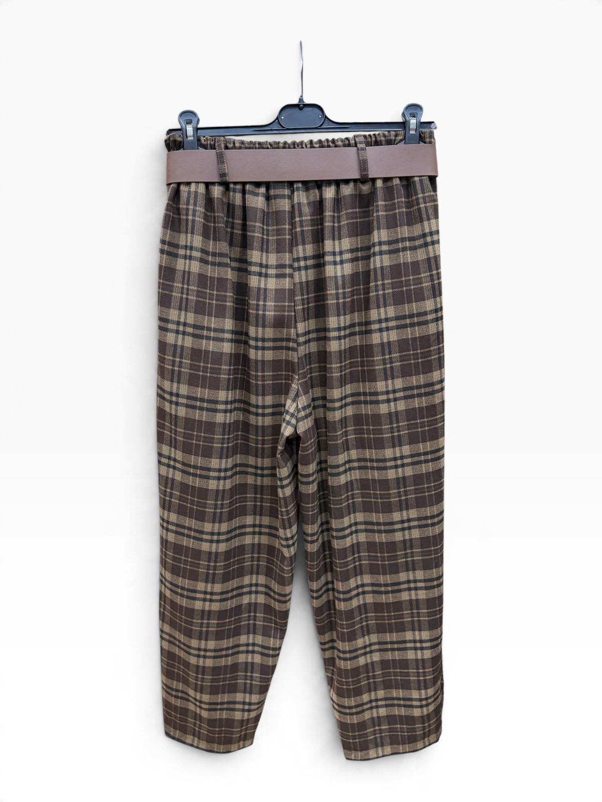 Pantalone NEW Wrap con Cintura QUADRI