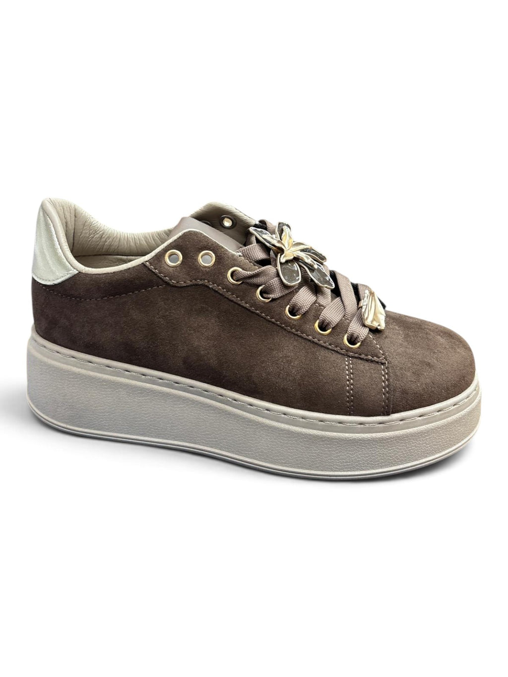 Sneakers Platform Jewel Coffee
