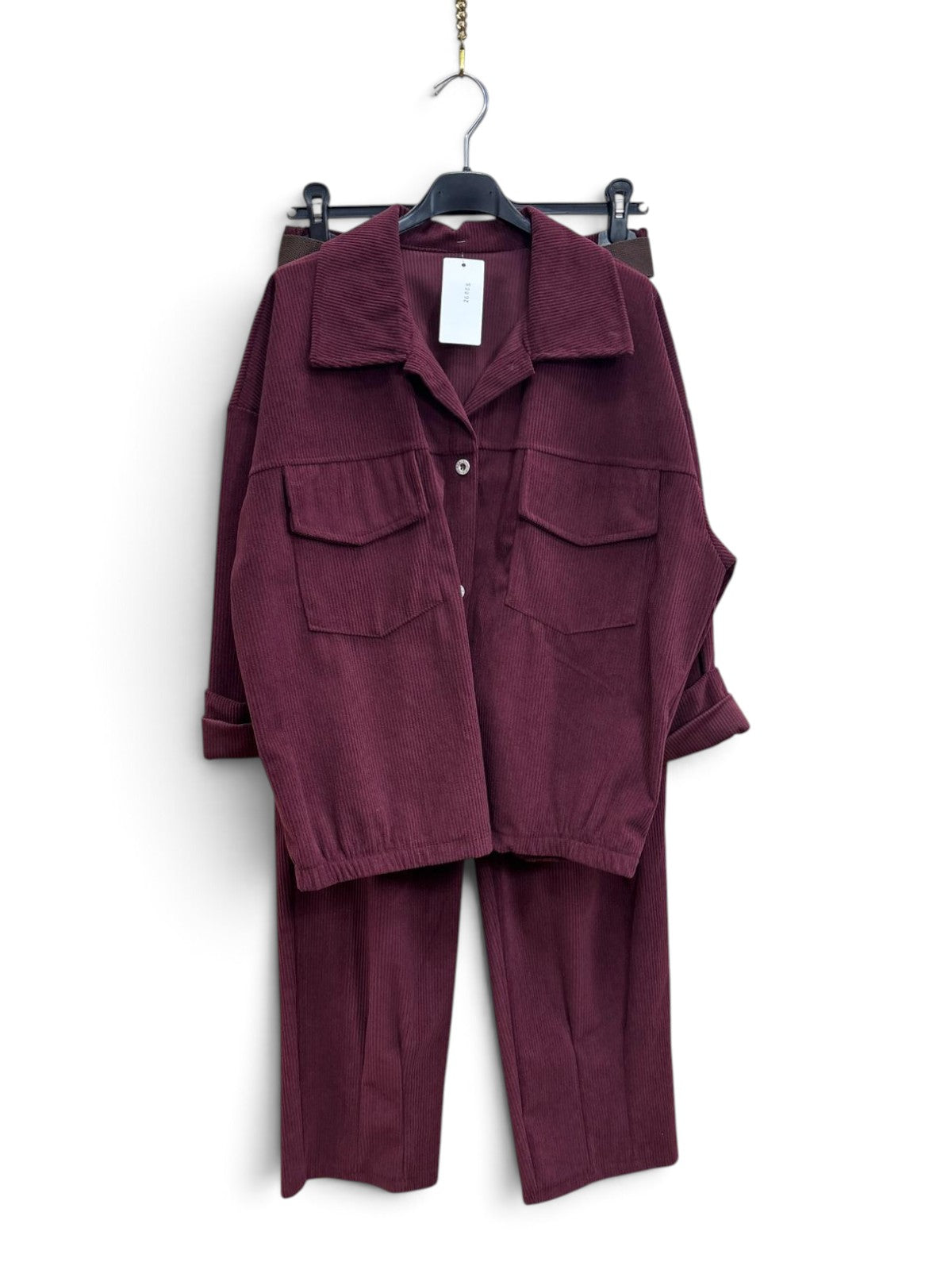 Completo Velluto Bordeaux