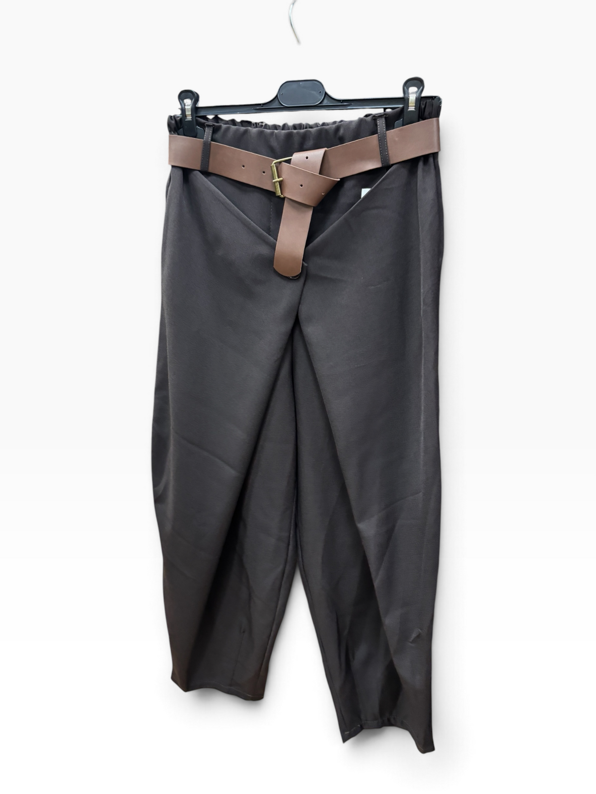 Pantalone NEW Wrap con Cintura Marrone