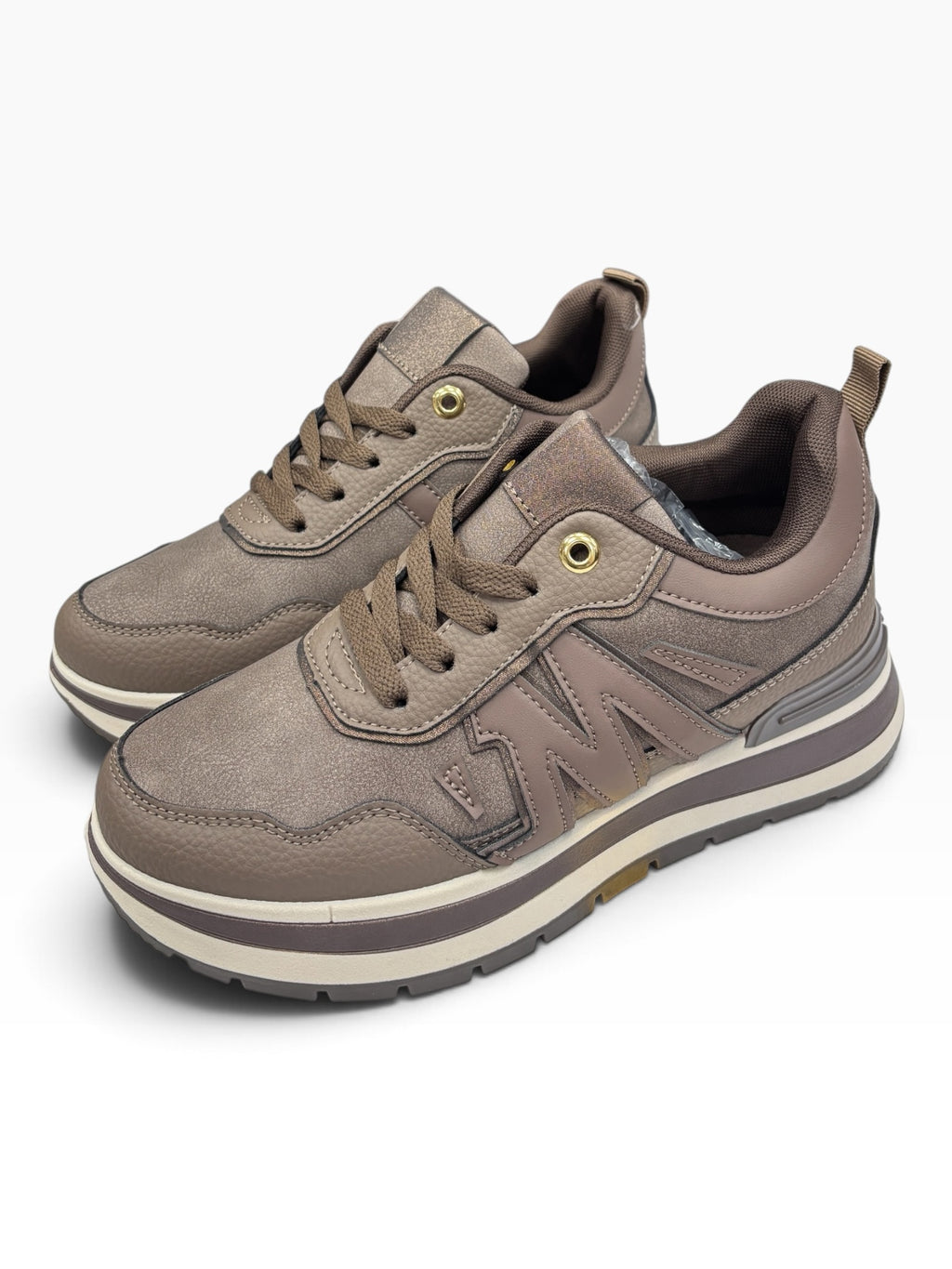 Sneakers Platform Comfort Brown