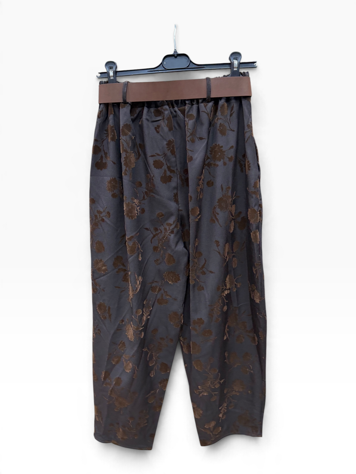 Pantalone NEW Wrap Roses Brown