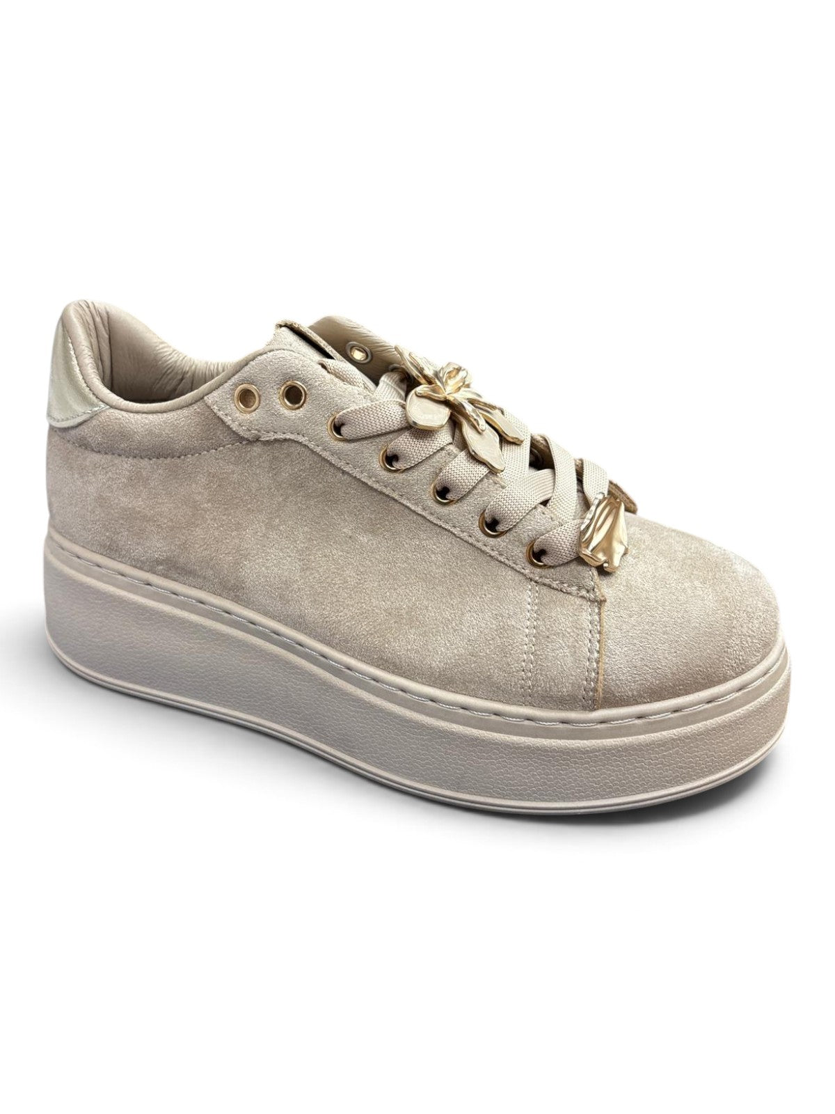 Sneakers Platform Jewel Beige