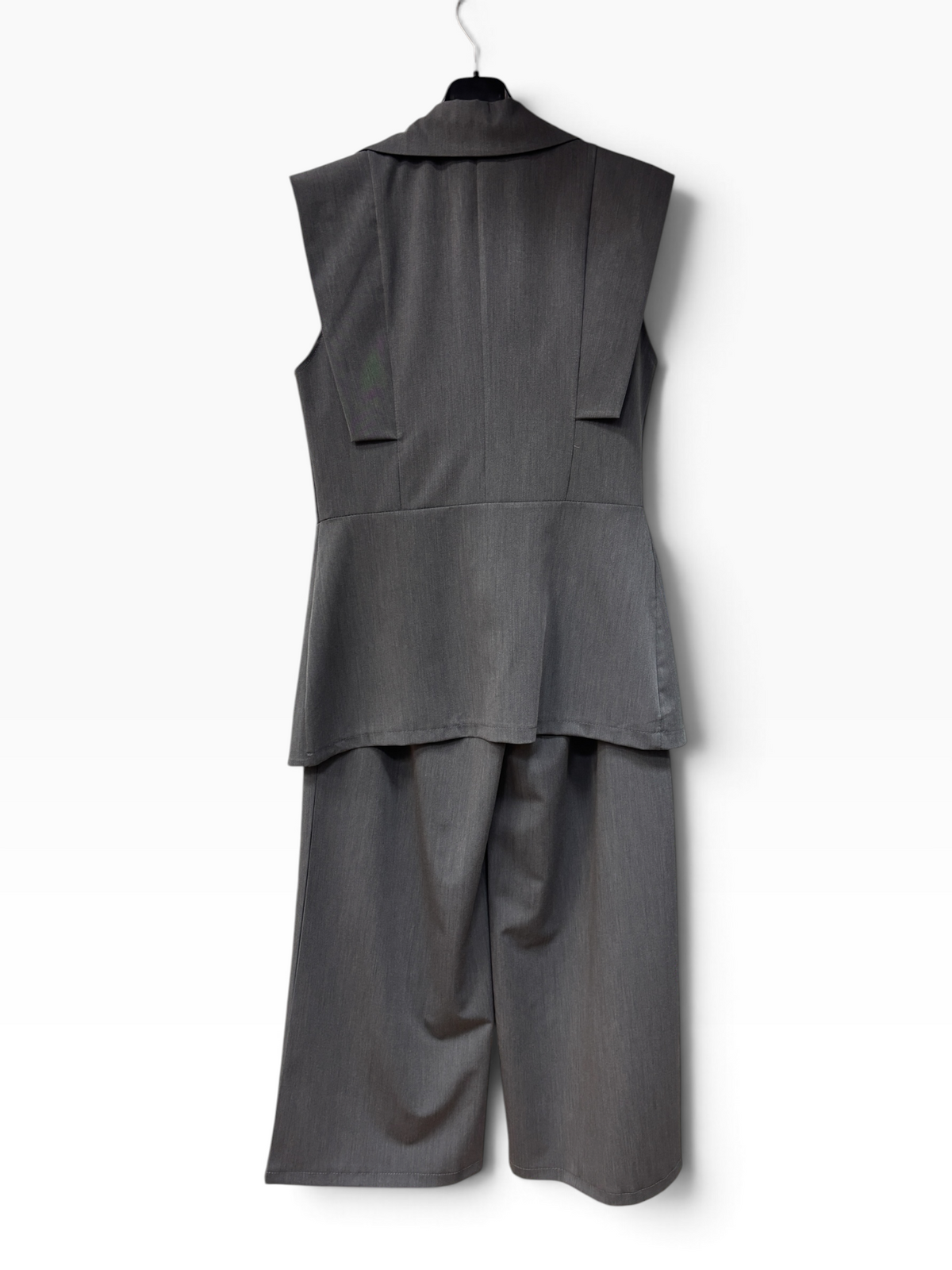 Completo Gilet & Pantalone Palazzo Grigio
