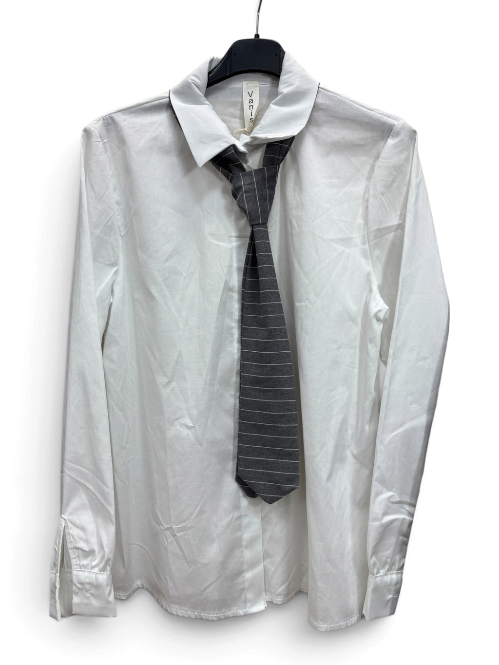 Completo Tailleur 4 Pezzi Grigio Gessato – Blazer, Pantalone, Camicia e Cravatta