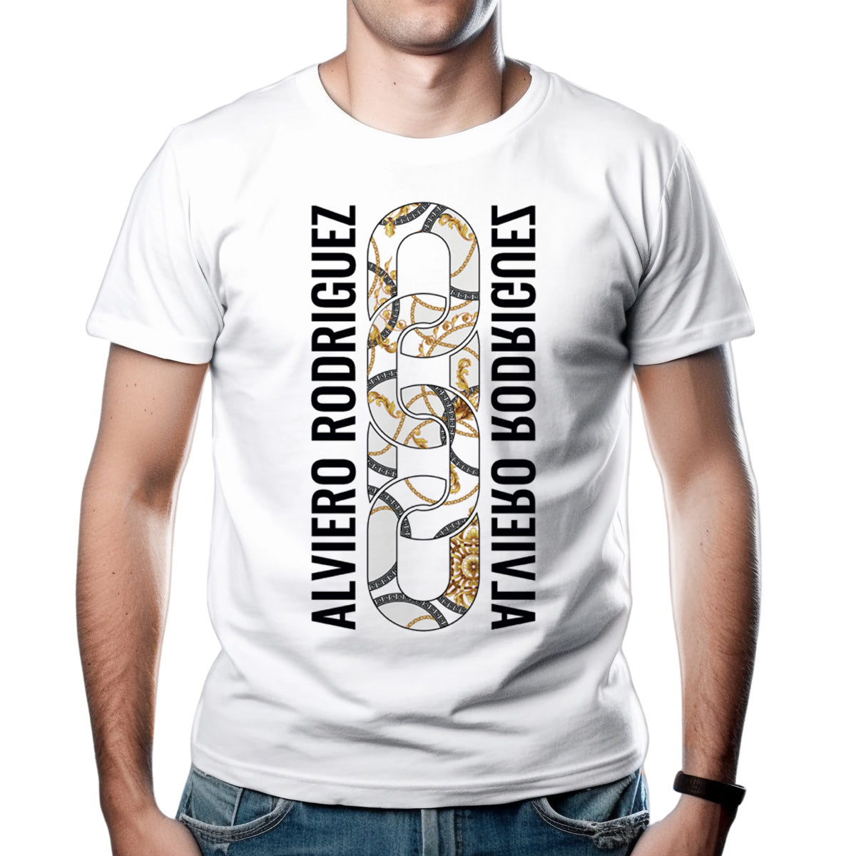 T-shirt Uomo Royal White