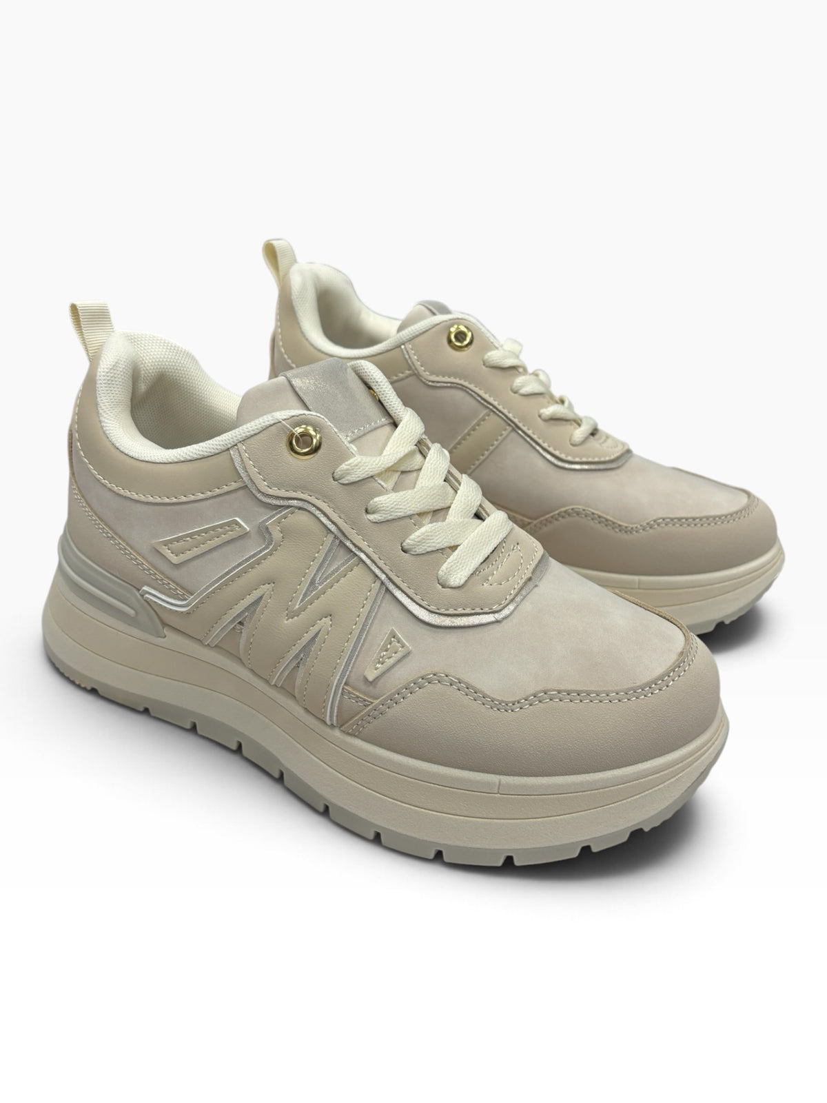 Sneakers Platform Comfort Beige