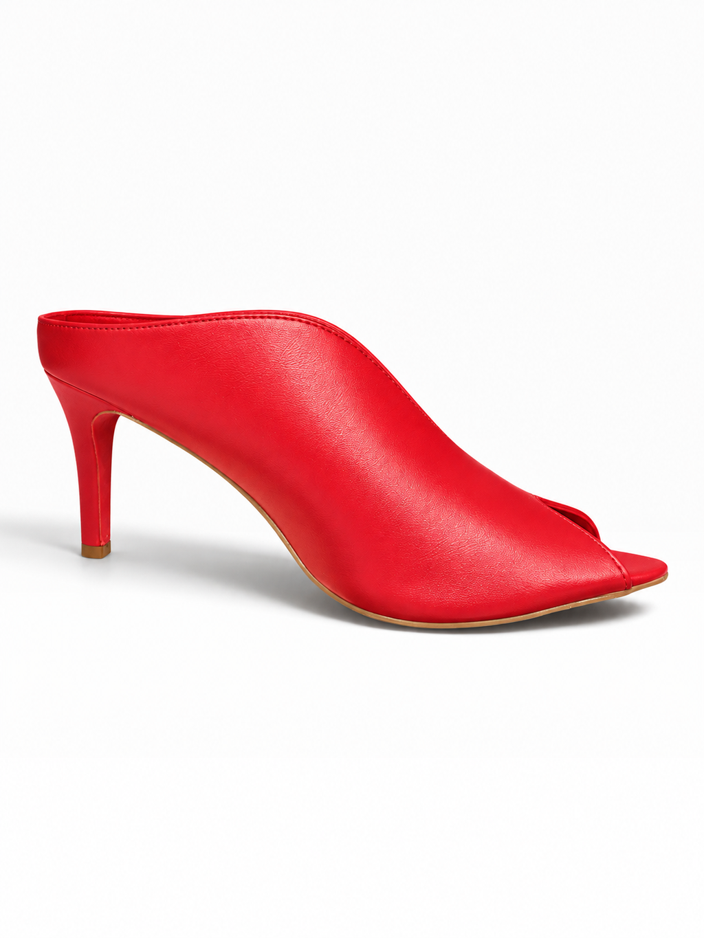 Sabot Open Toe con Tacco RED