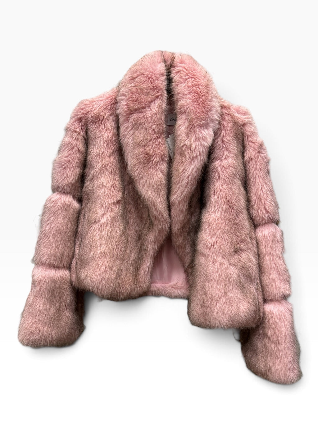 Eco-Pelliccia Corta Rosa