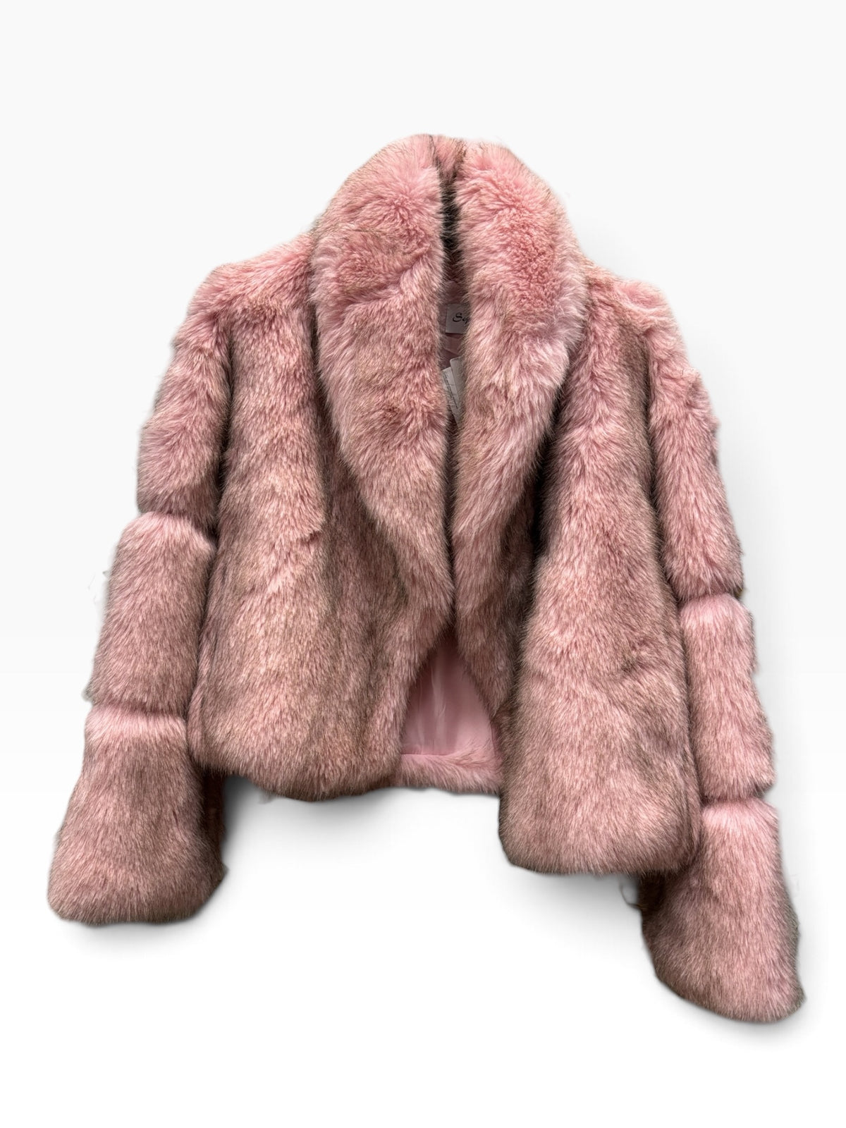 Eco-Pelliccia Corta Rosa