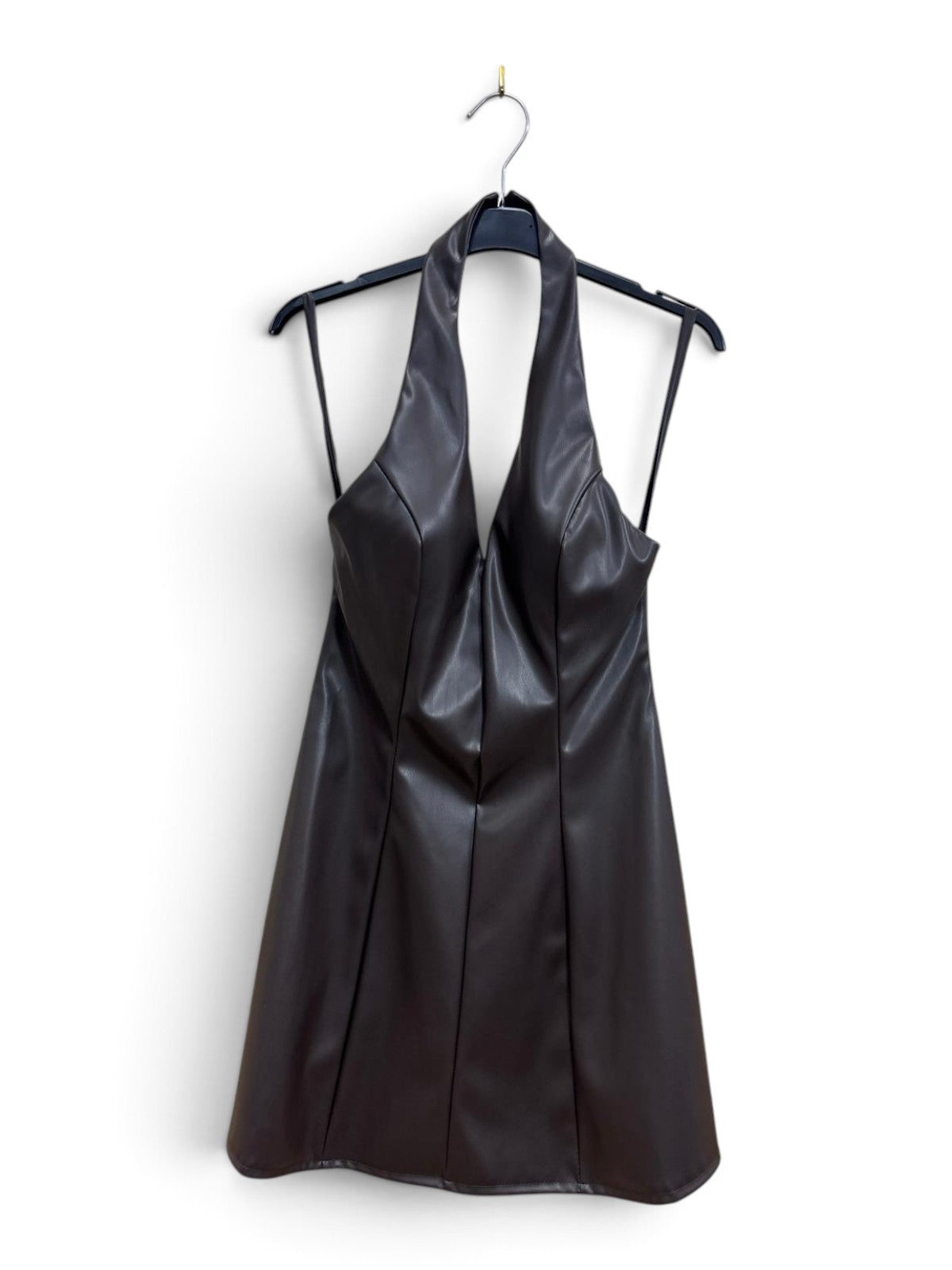 Abito Halter Marrone
