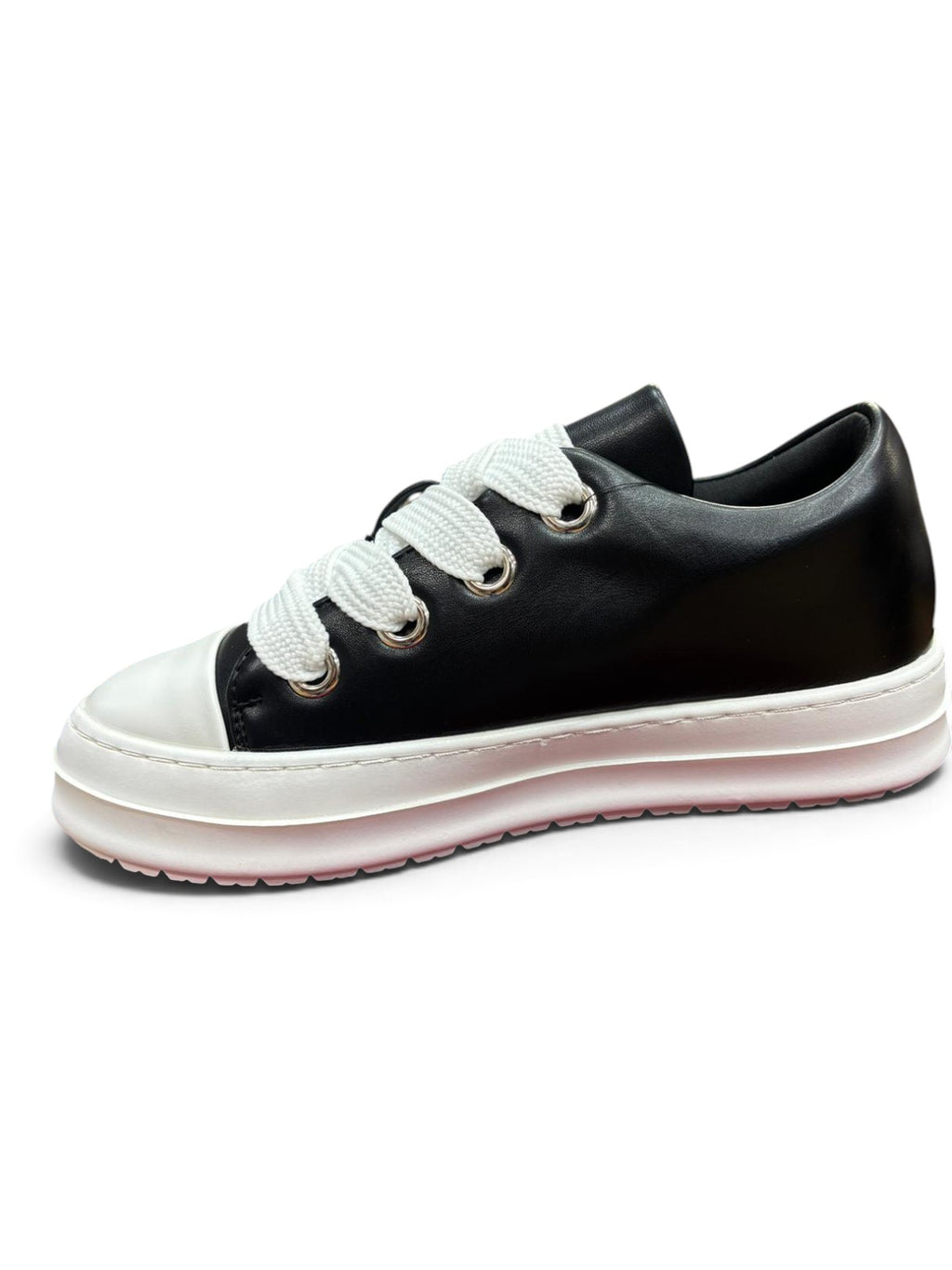 Sneakers Low Platform Nero & Bianco