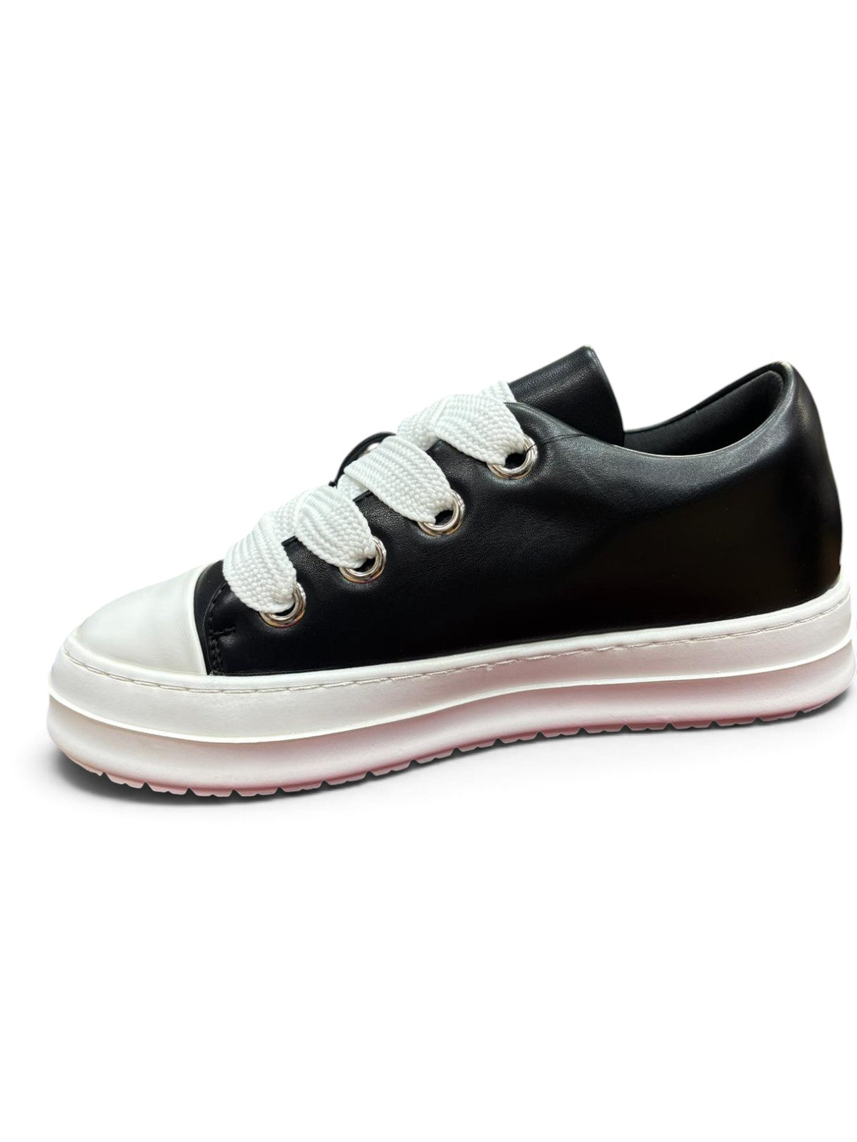 Sneakers Low Platform Nero & Bianco