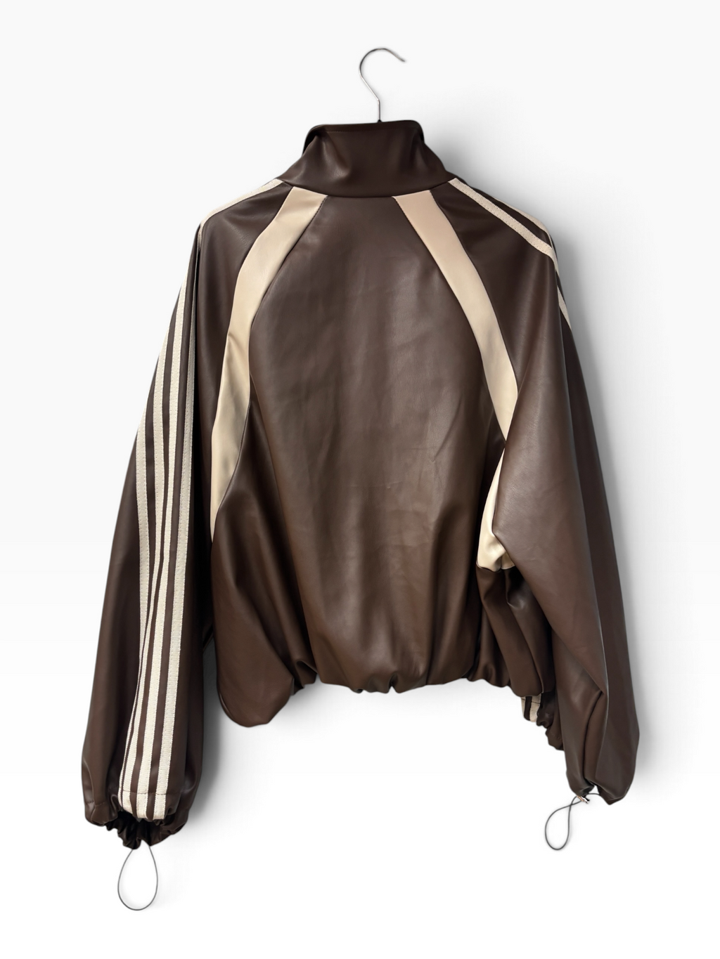 Giacca Biker Sport in Ecopelle Brown