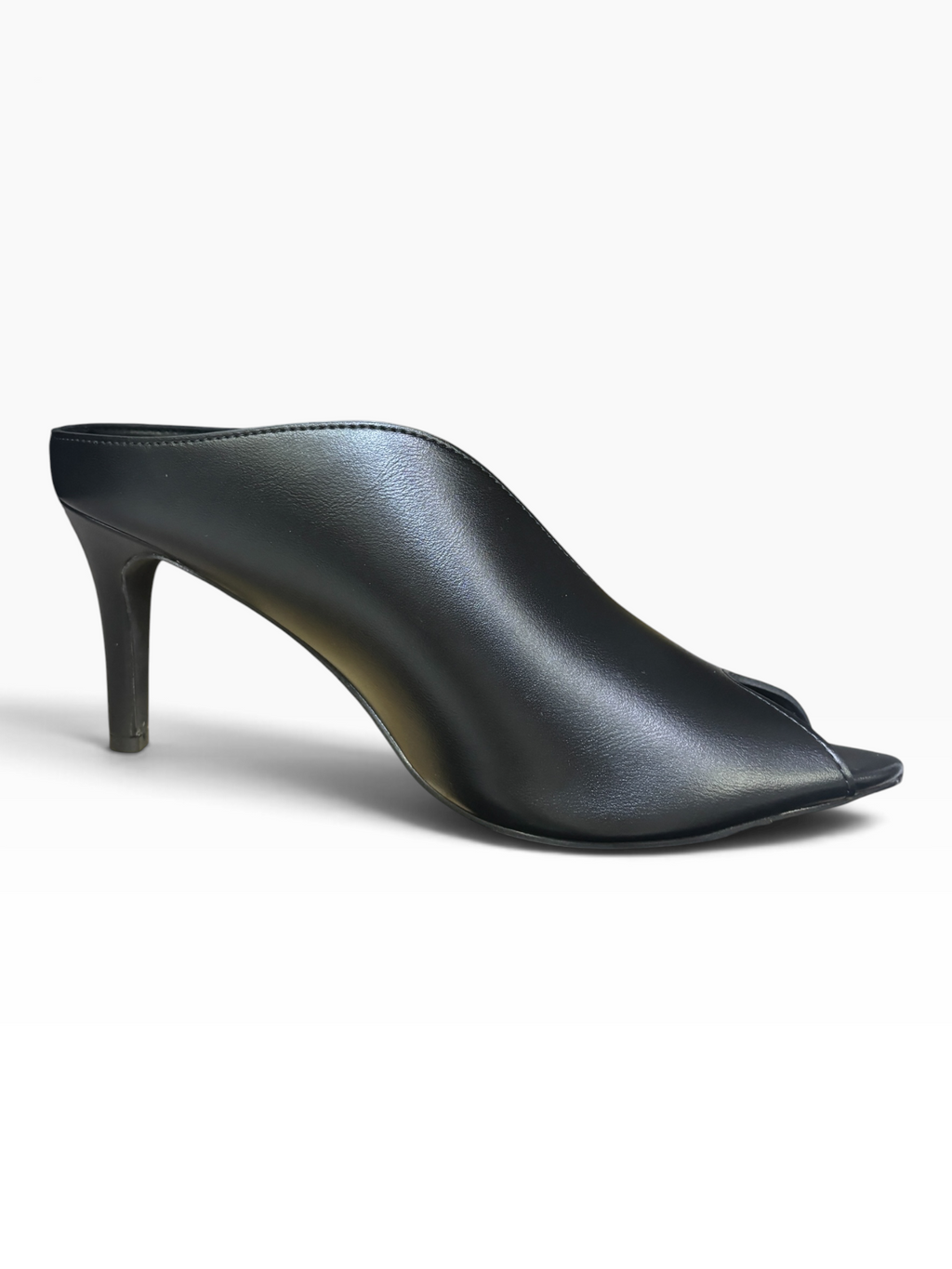 Sabot Open Toe con Tacco Nero