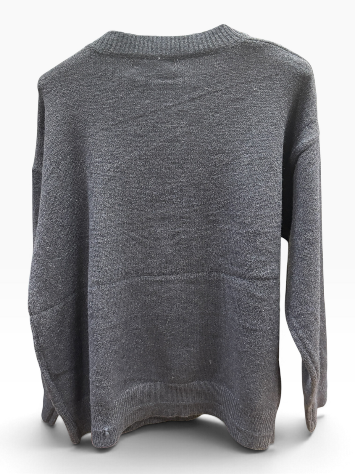 Maglia Teddy Embroidery Grigia