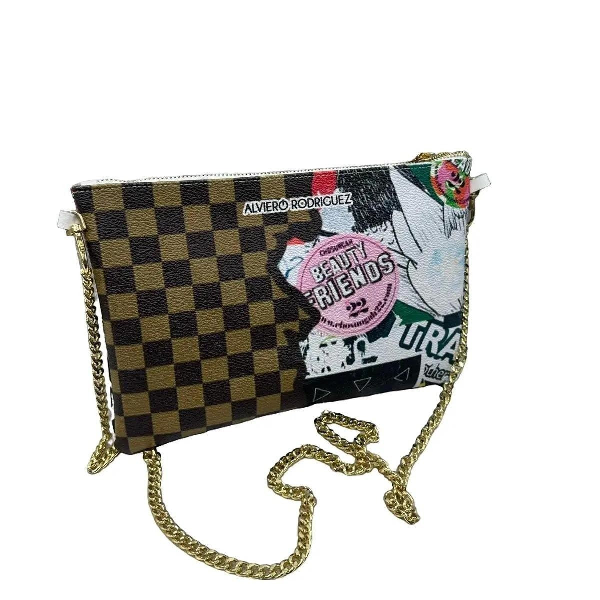 Pochette Cleopatra Etichette Sfondo Marrone