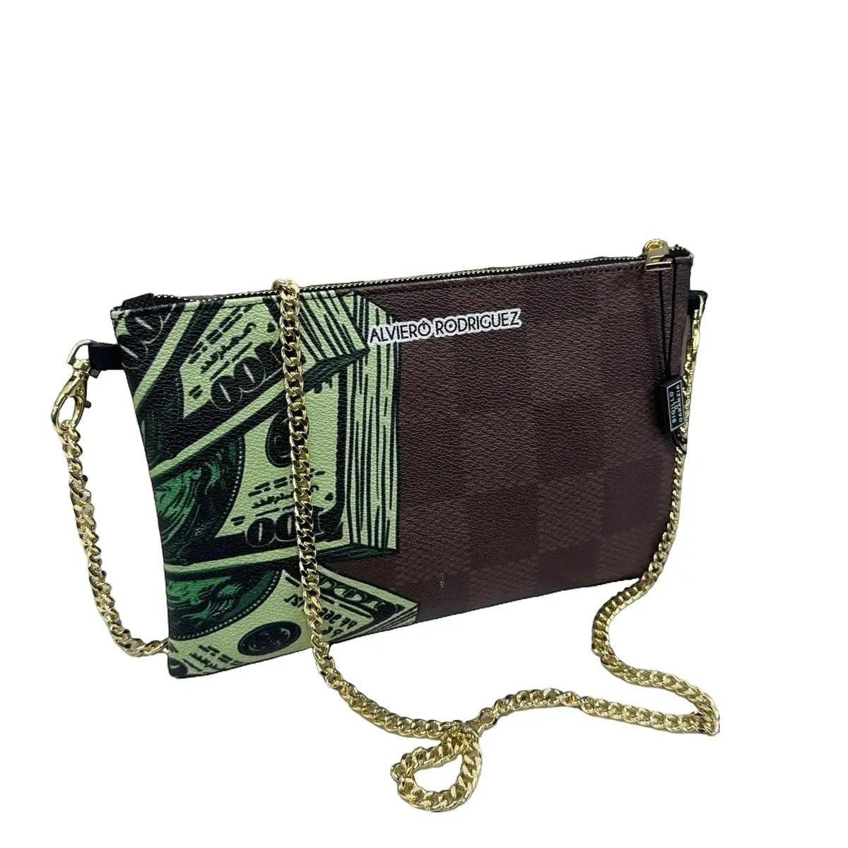 Pochette Cleopatra Dollaro Sfondo Marrone