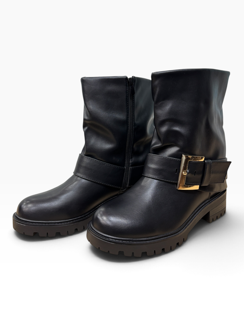 Stivaletto Urban Buckle Nero
