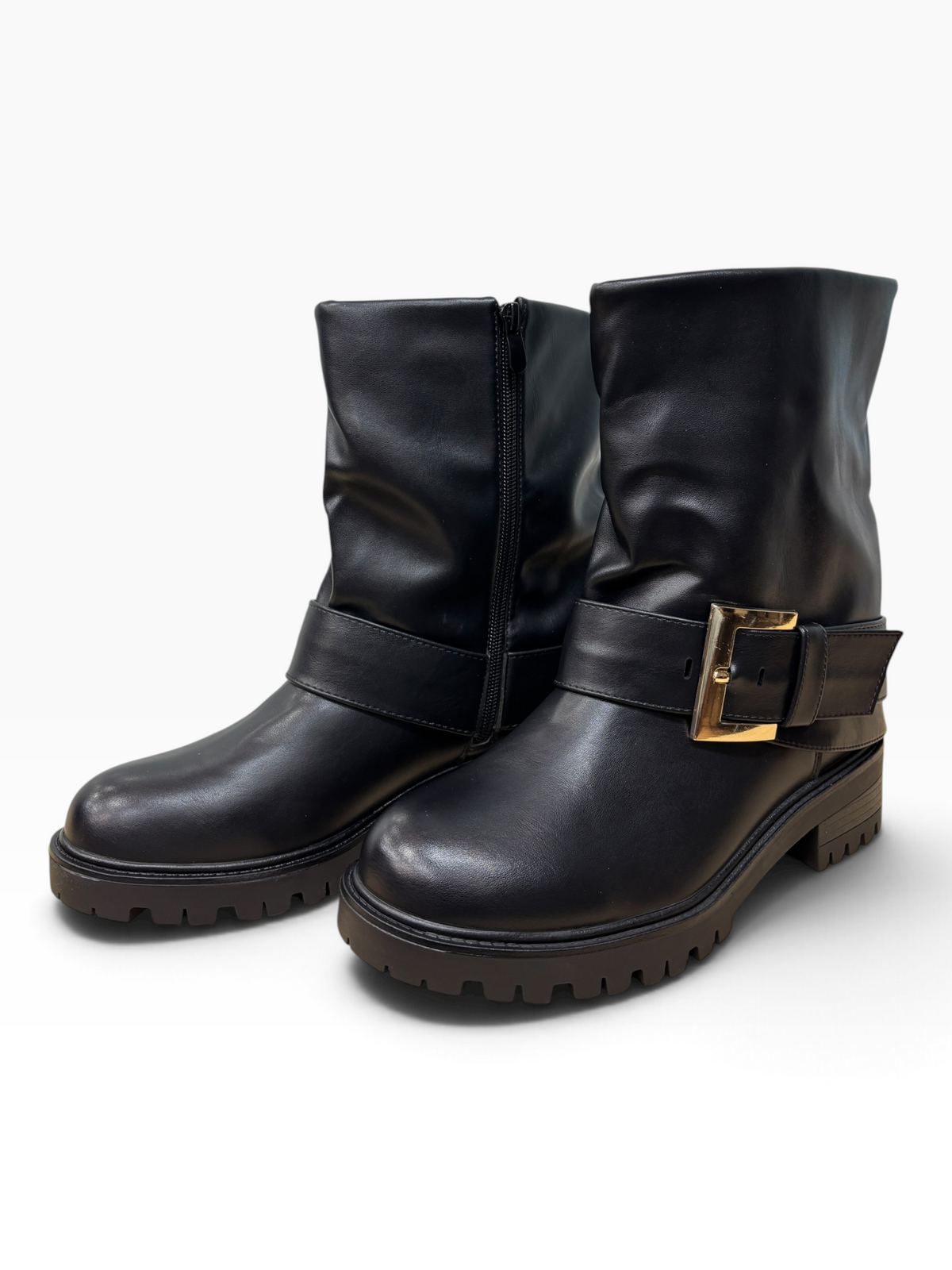 Stivaletto Urban Buckle Nero