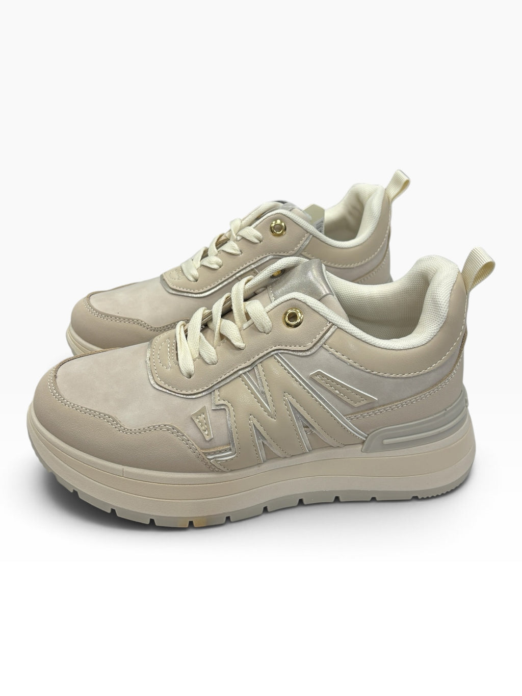 Sneakers Platform Comfort Beige