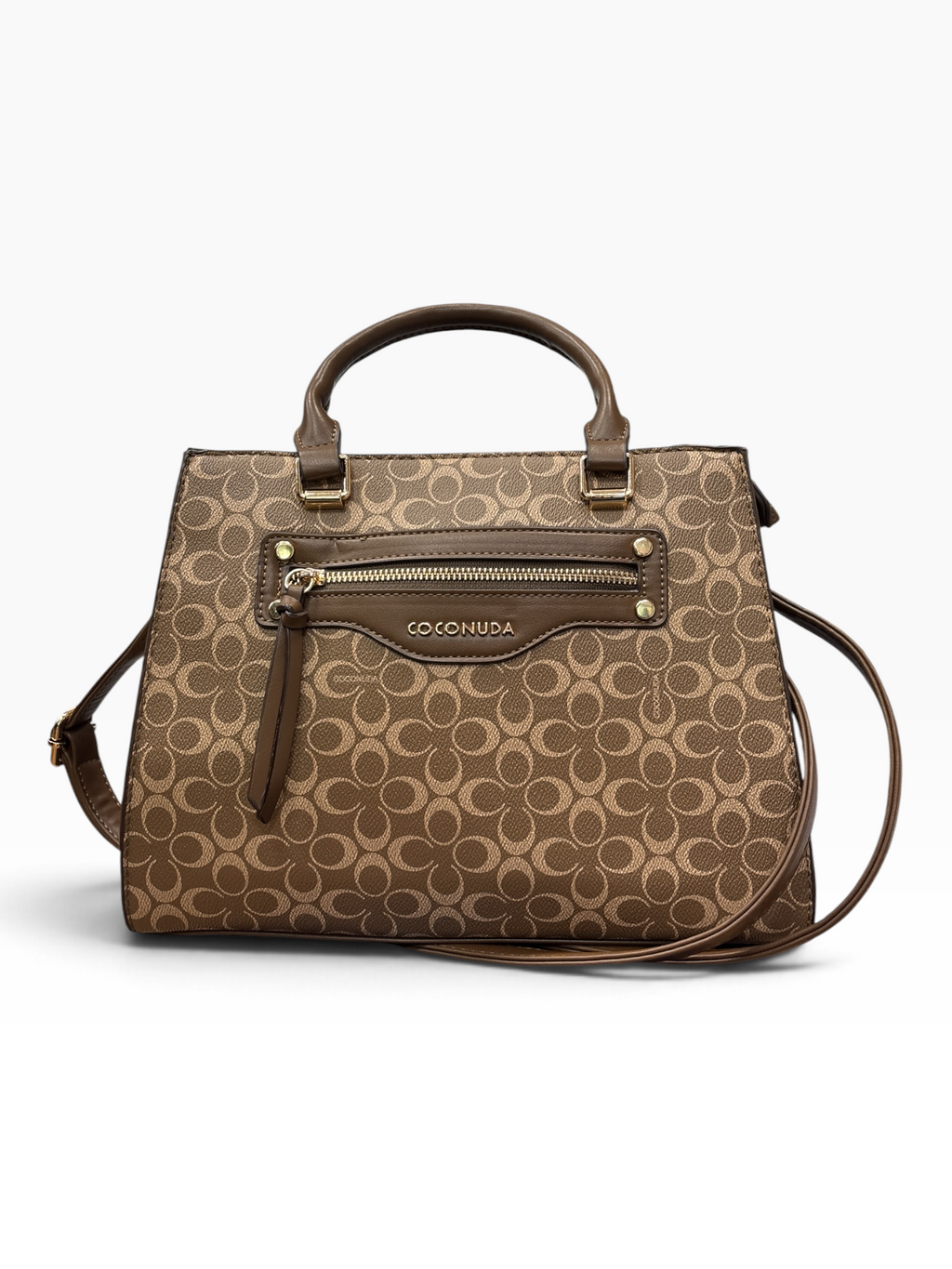 Borsa a Mano e Tracolla Coconuda Camel