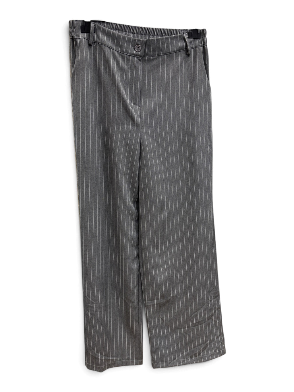 Completo Tailleur 4 Pezzi Grigio Gessato – Blazer, Pantalone, Camicia e Cravatta