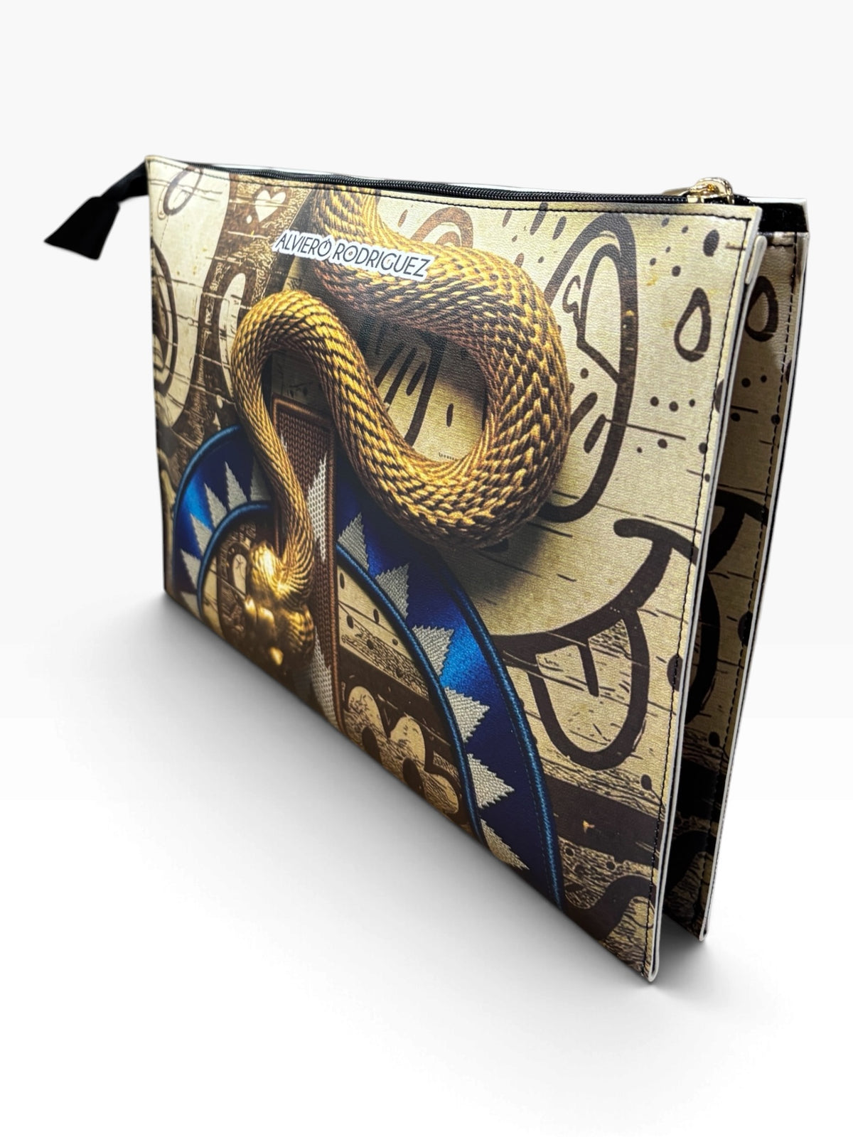 BORSA LOLLYPOP GOLD SNAKE
