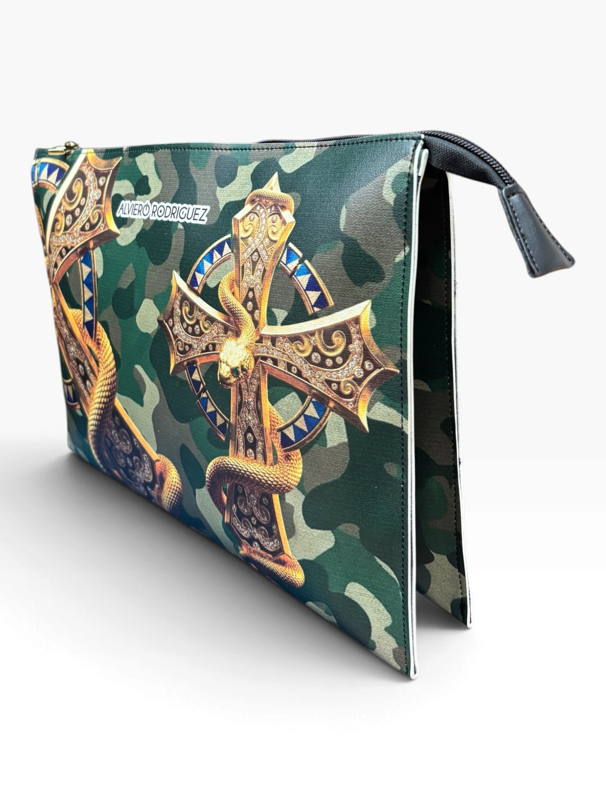 BORSA LOLLYPOP MILITARY GOLD SNAKE
