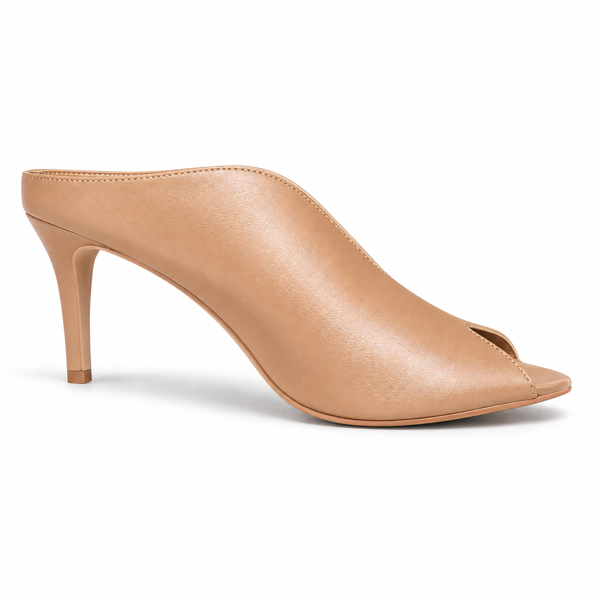 Sabot Open Toe con Tacco Nude