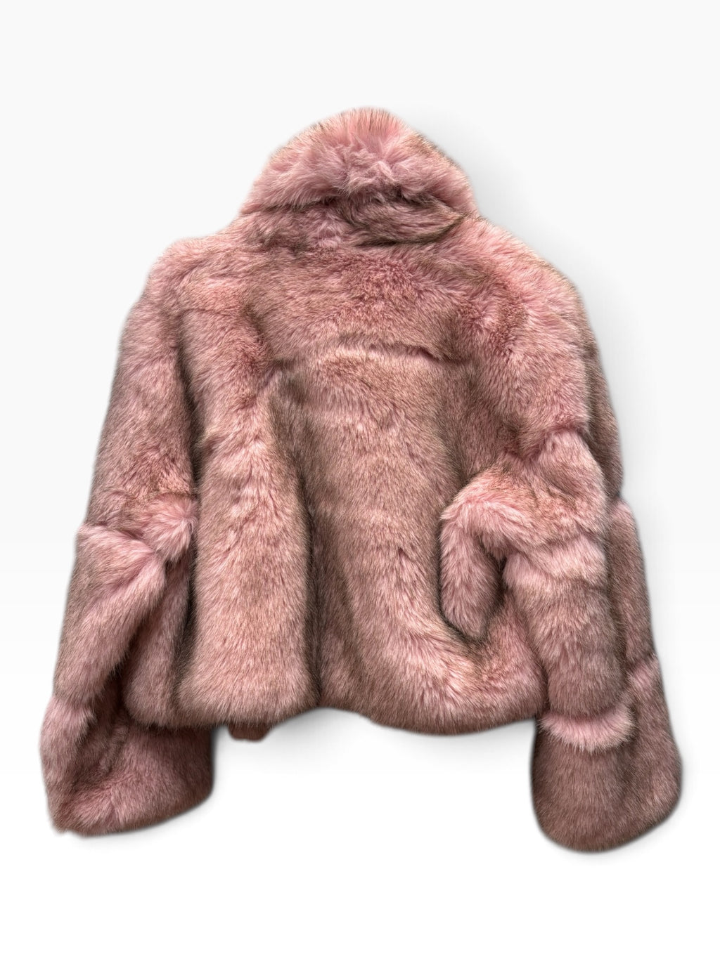 Eco-Pelliccia Corta Rosa