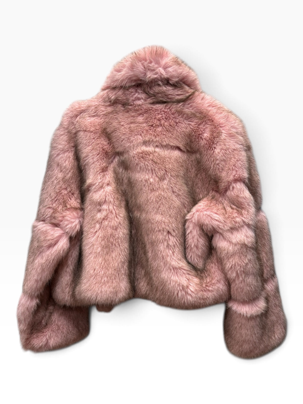 Eco-Pelliccia Corta Rosa