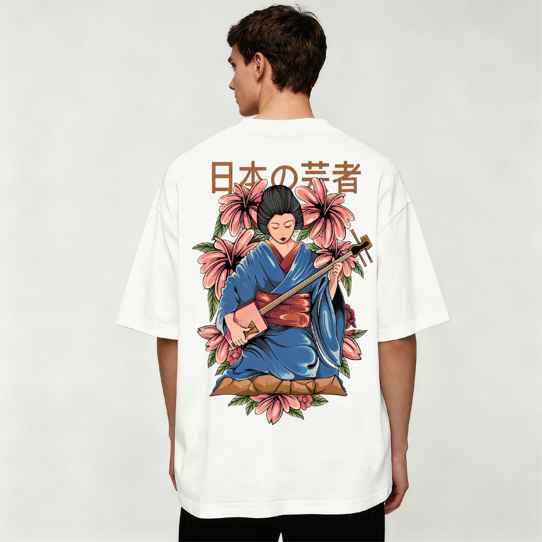 T SHIRT OVER UOMO GEISHA