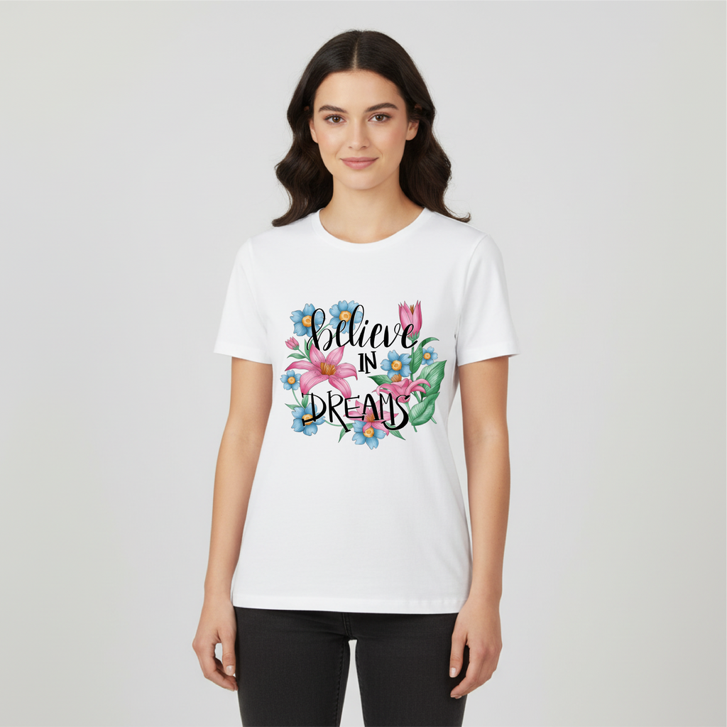 T SHIRT DONNA BELIEVE