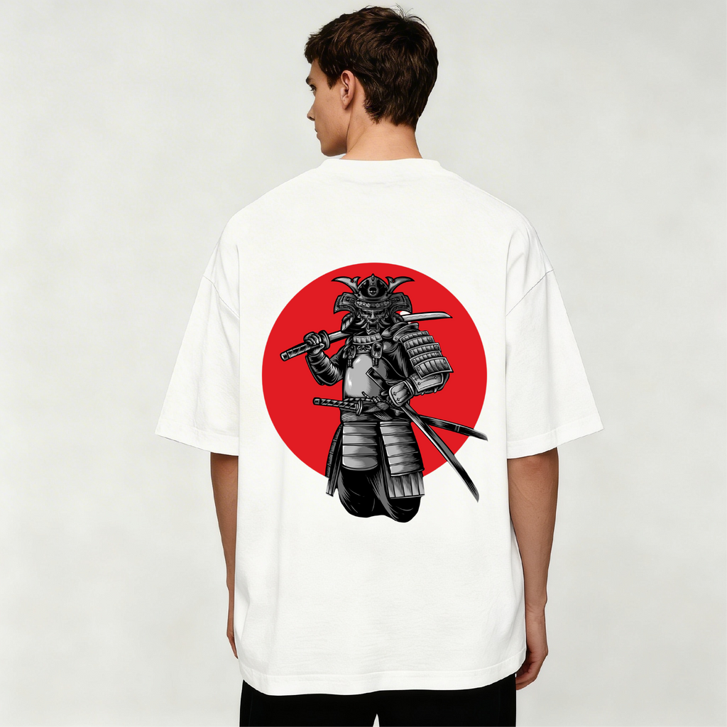 T SHIRT OVER UOMO SAMURAI RED