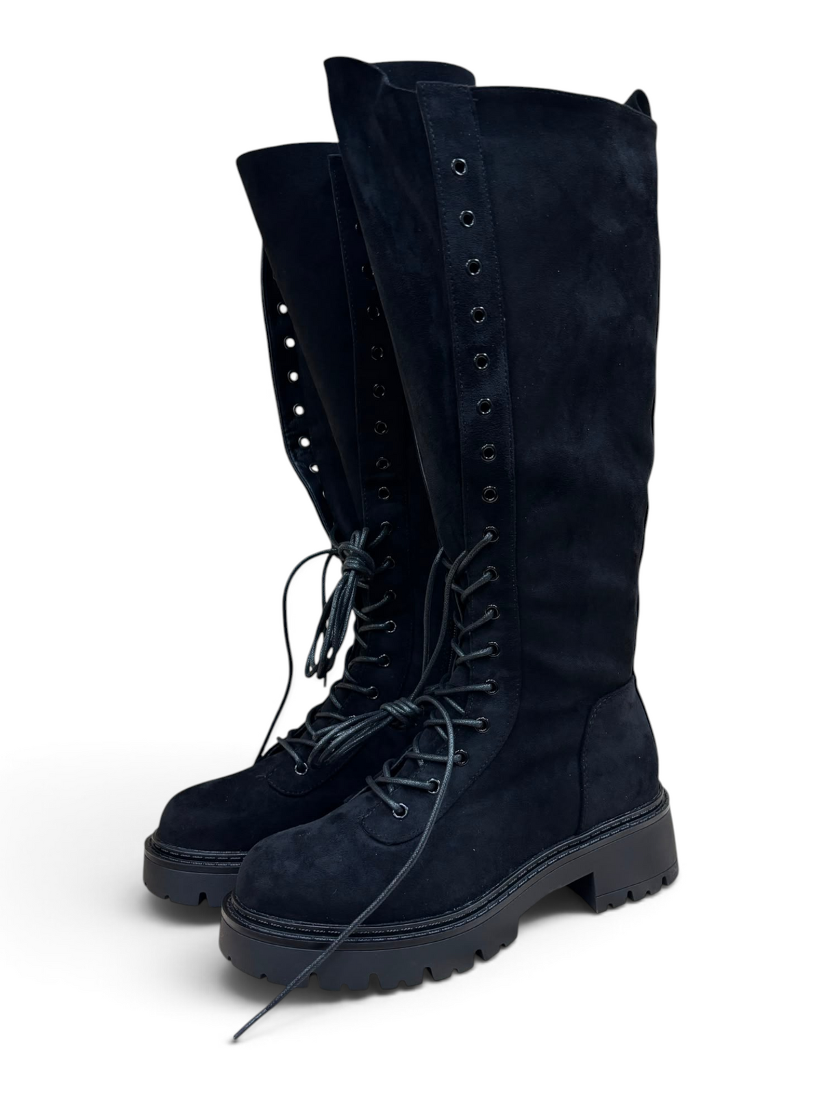 Stivale Combat Lace Nero