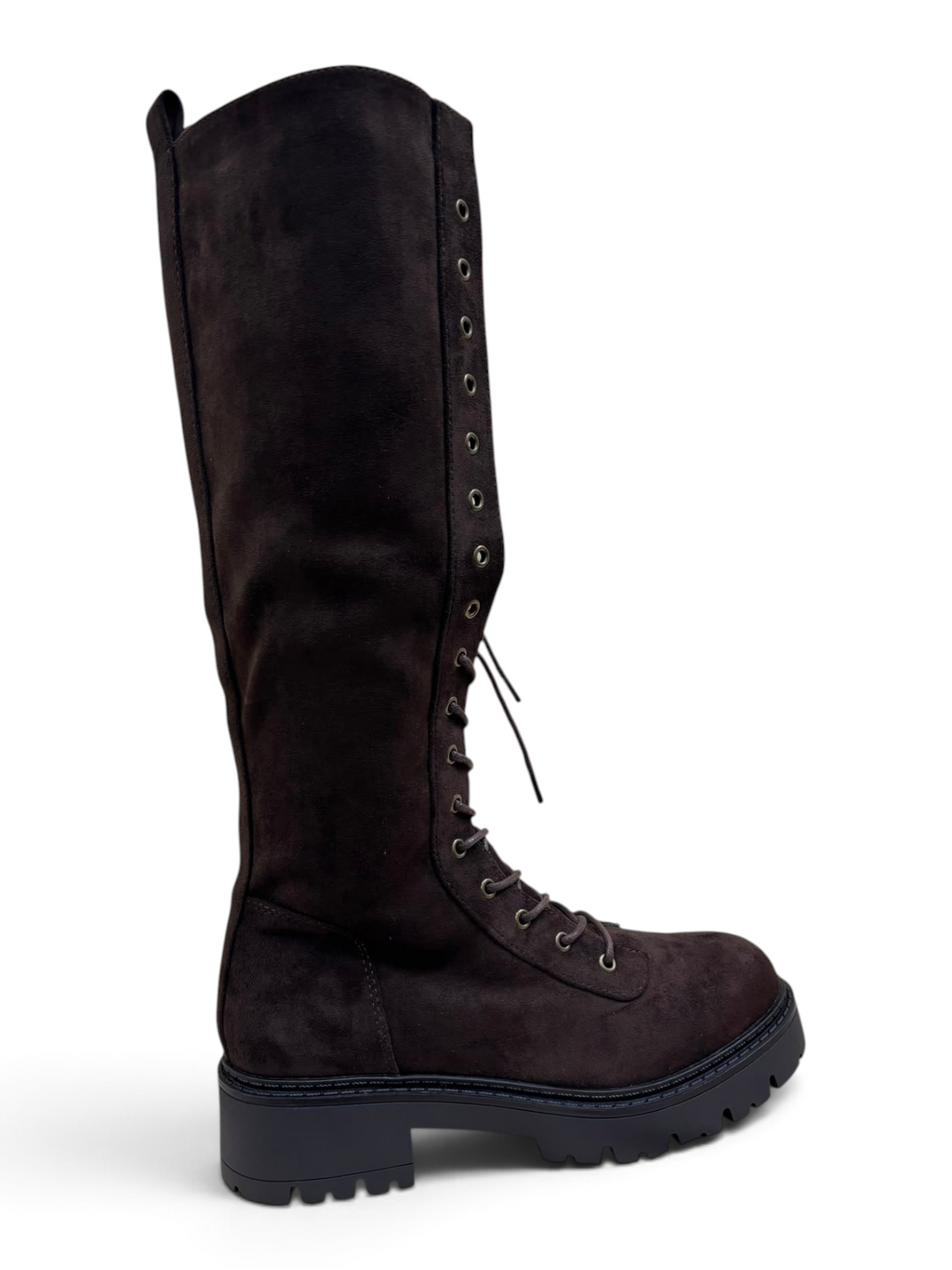 Stivale Combat Lace Marrone