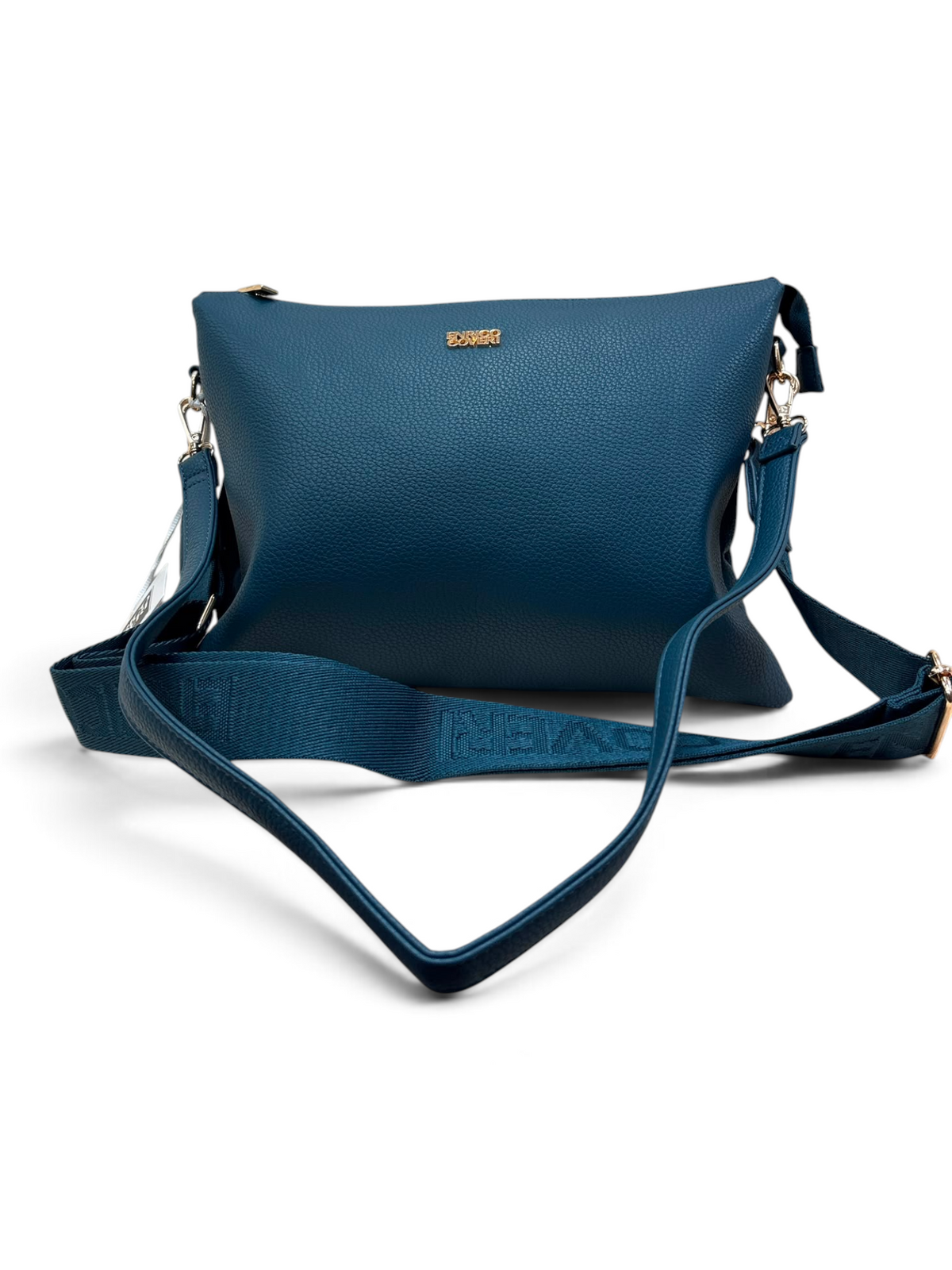 Maxipochette Coveri Blu Petrolio