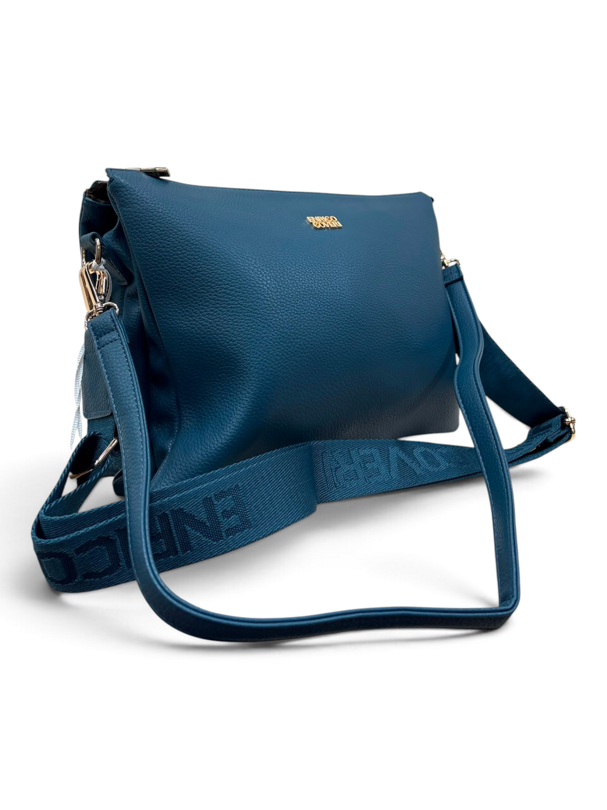 Maxipochette Coveri Blu Petrolio