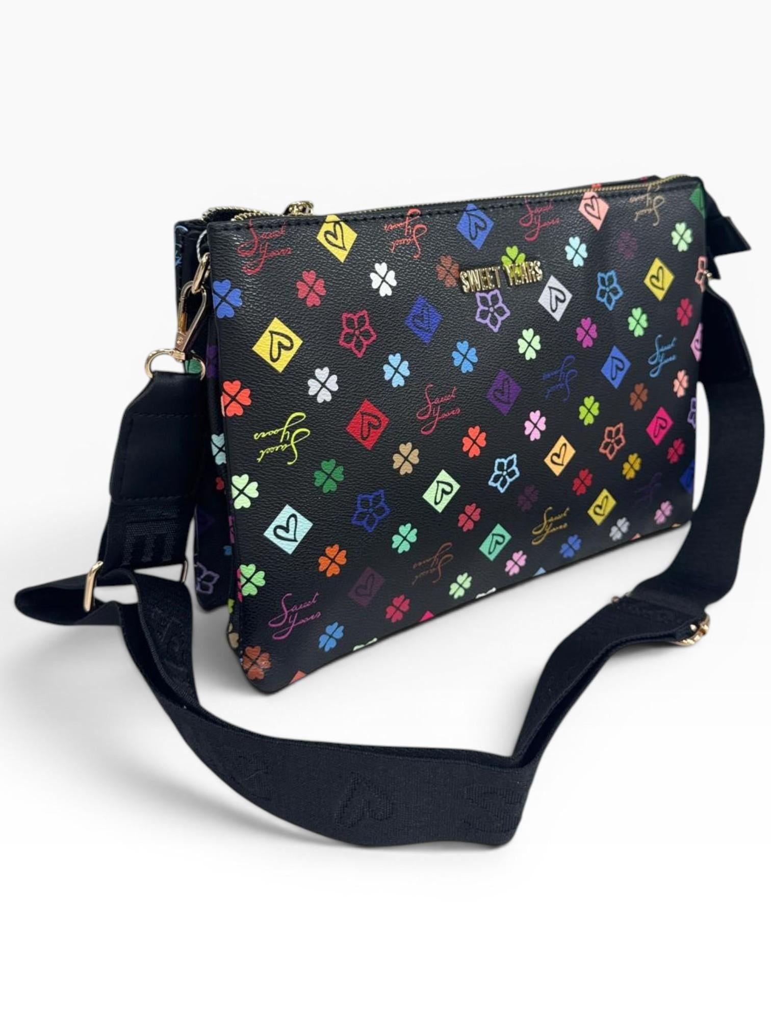 Pochette Sweet Years Nera Multicolore
