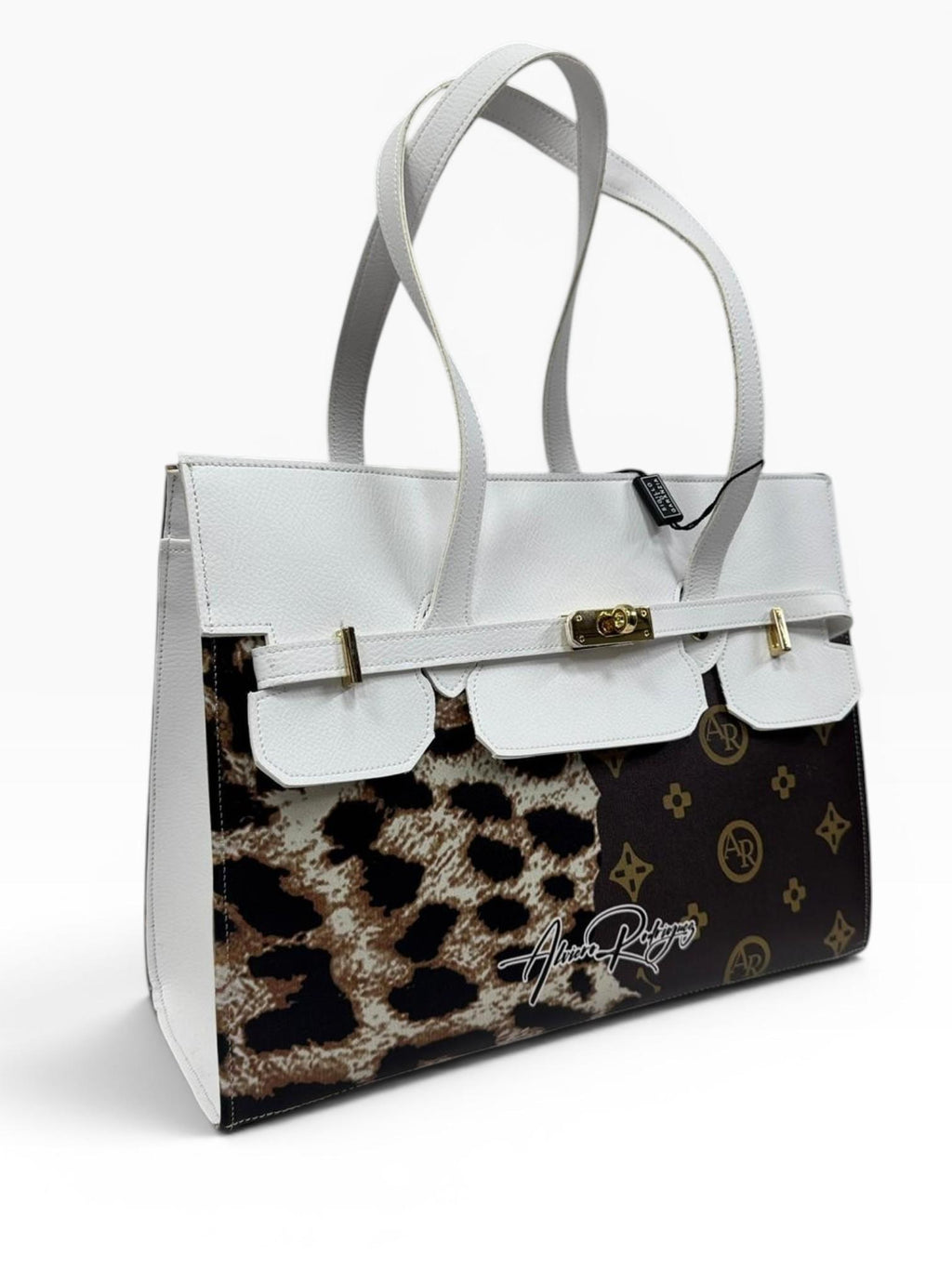 Borsa Brigitte Duo Fantasia Fondo Marrone