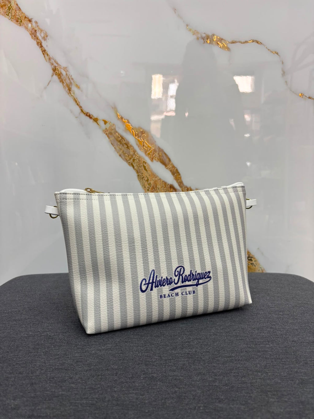 Pochette Sakura con tracolla Bianco/Grigio