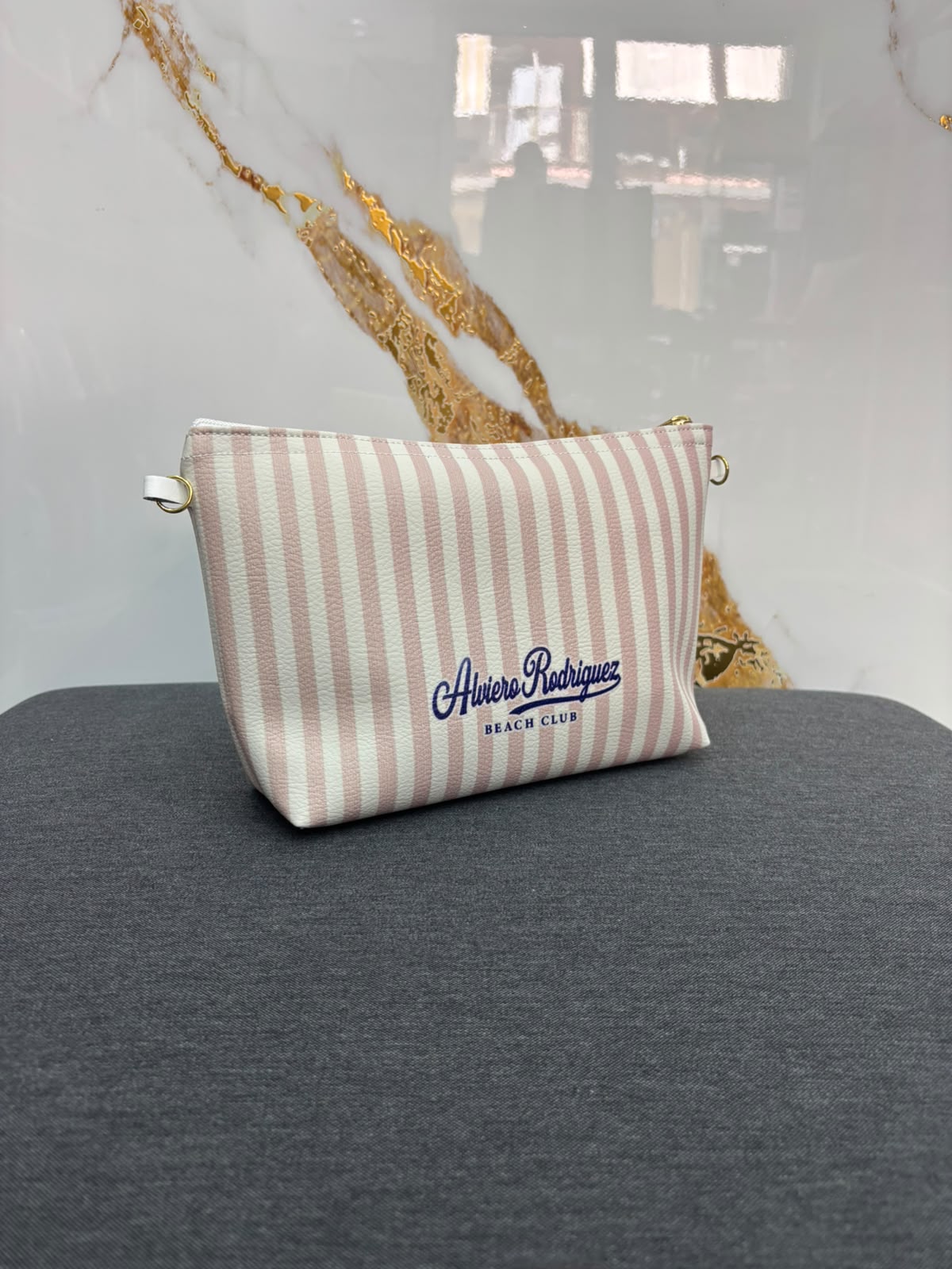 Pochette Sakura con tracolla Bianco/Rosa