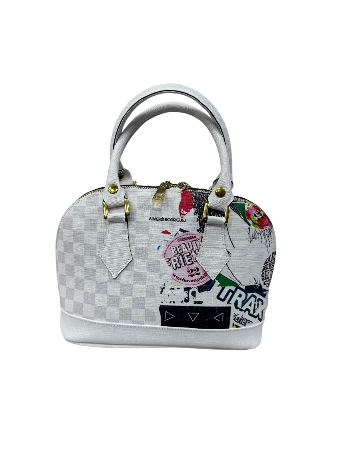 Bauletto Alisya Etichette Sfondo Bianco